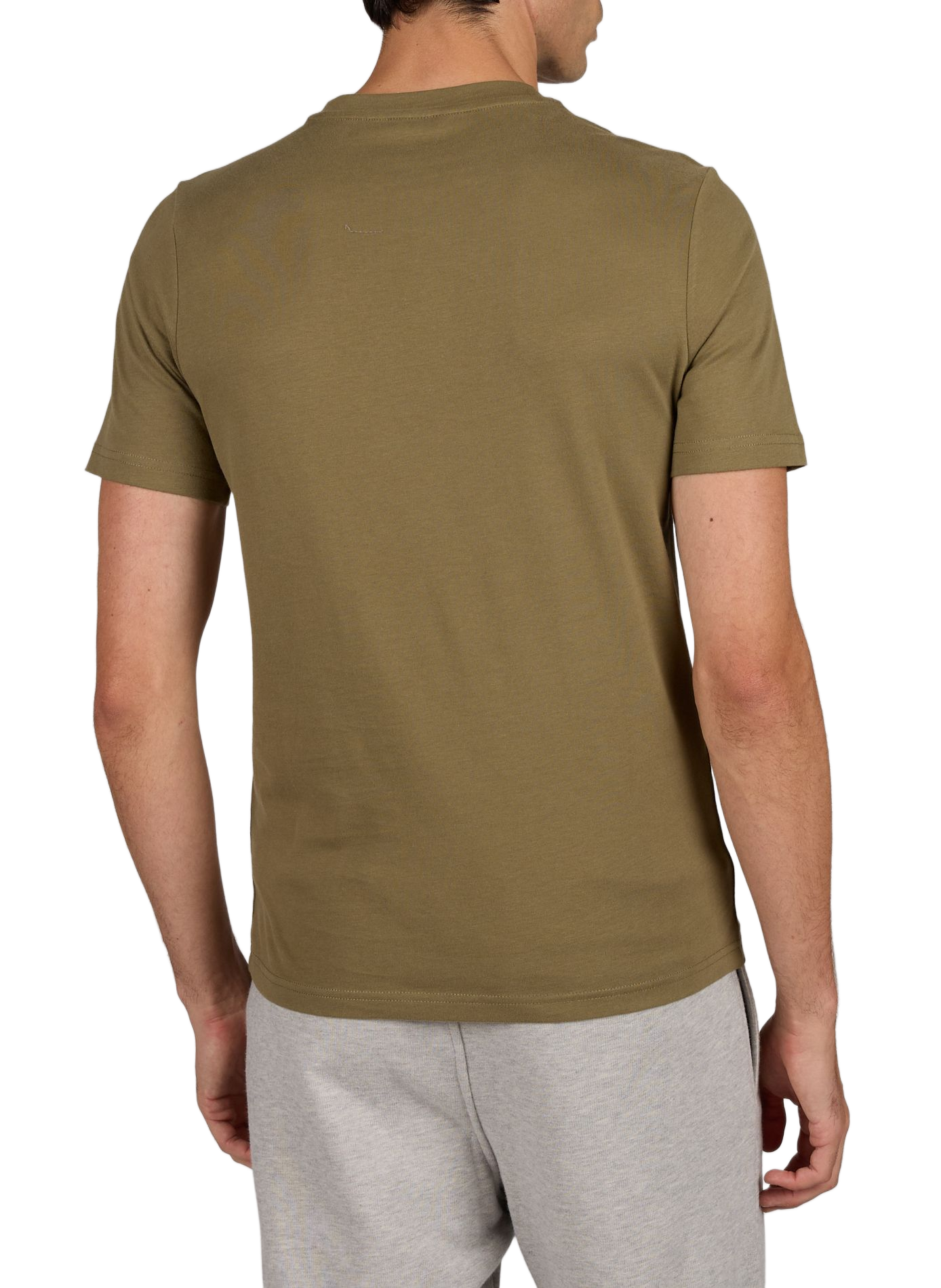 Short-sleeved cotton logo T-shirt K-WAY Khaki