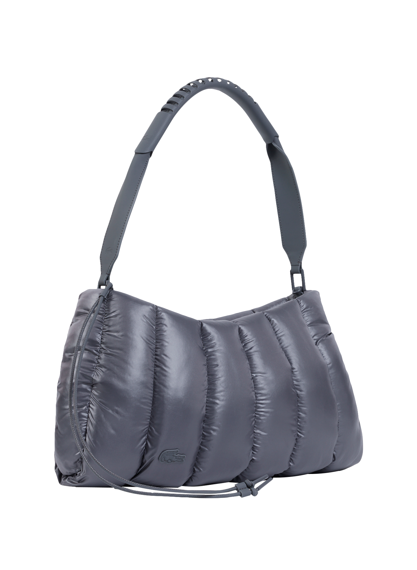 Quilted handbag with embossed logo LACOSTE Blue