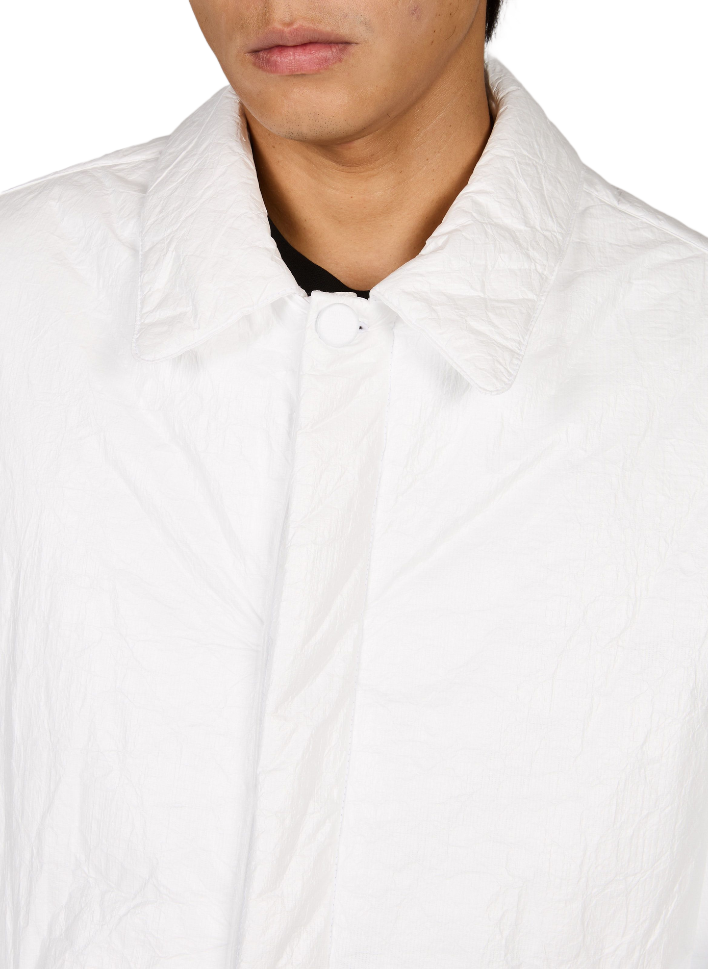 Textured technical fabric jacket ALAINPAUL White