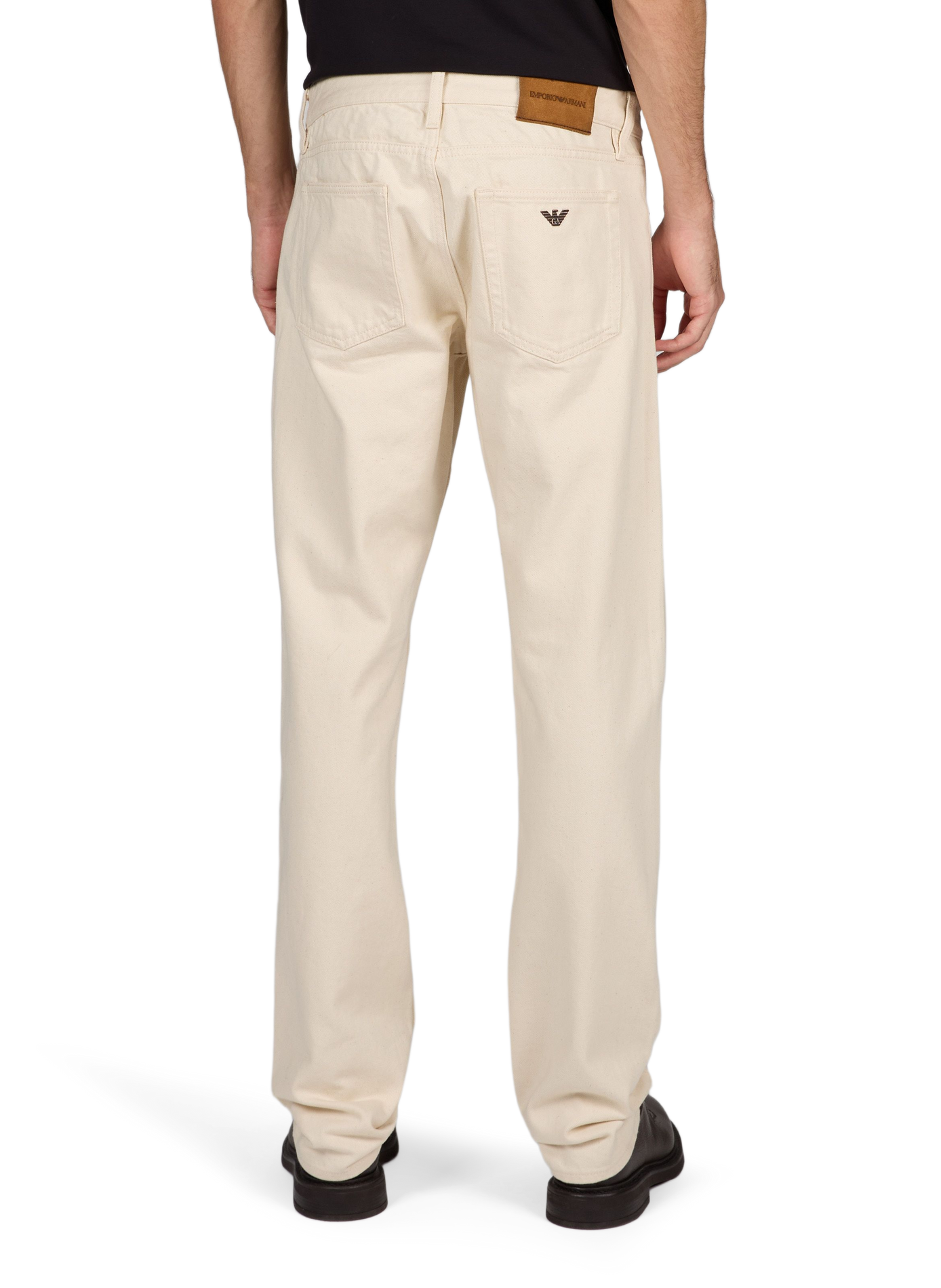 Straight cotton trousers  EMPORIO ARMANI Beige