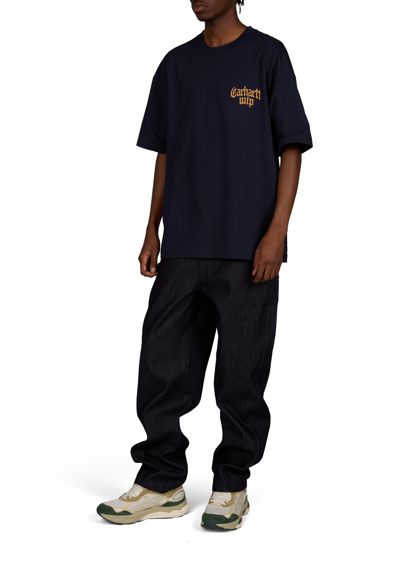 T-shirt ample col rond en coton CARHARTT WIP Bleu