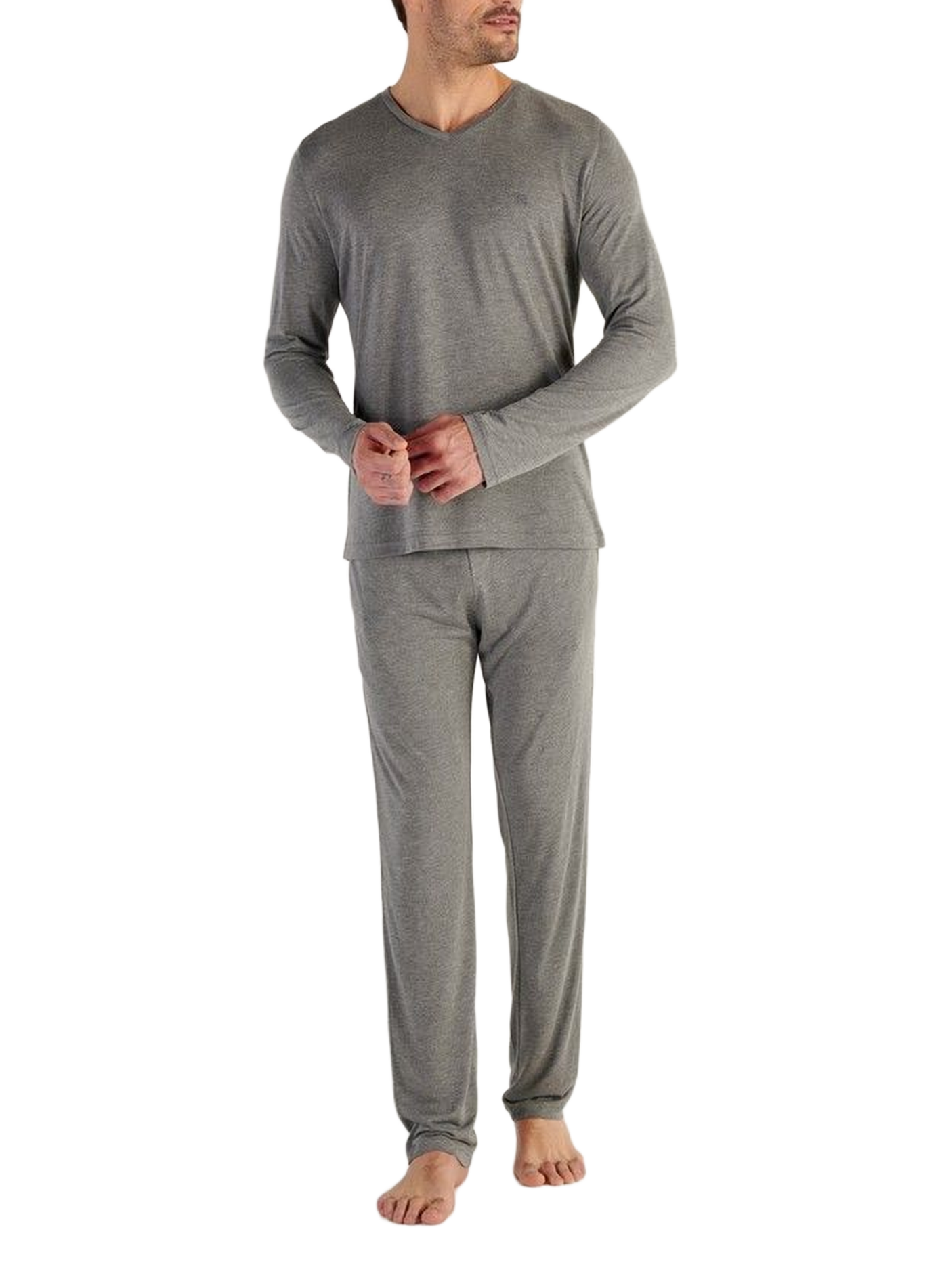 Camiseta de manga larga para estar en casa HOM Gris