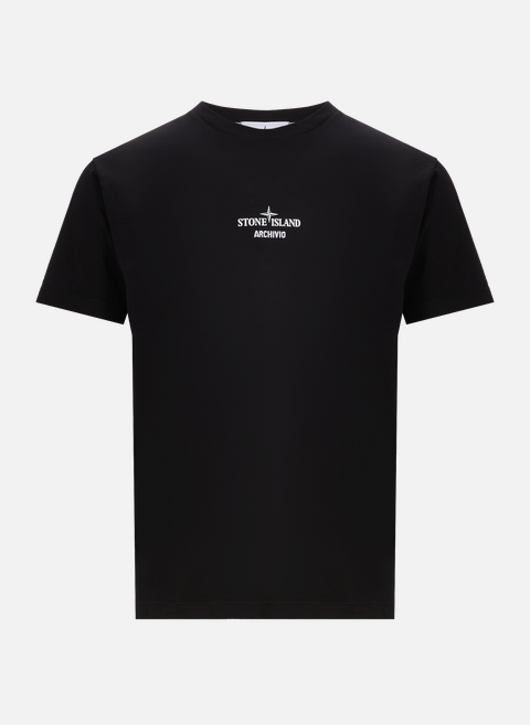 T-shirt à motif dans le dos BlackSTONE ISLAND 