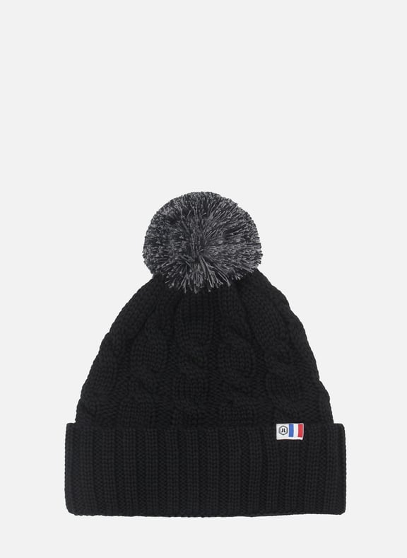 Bonnet pompon laine Noir by JULES & JENN JULES & JENN Bonnet pompon laine Noir