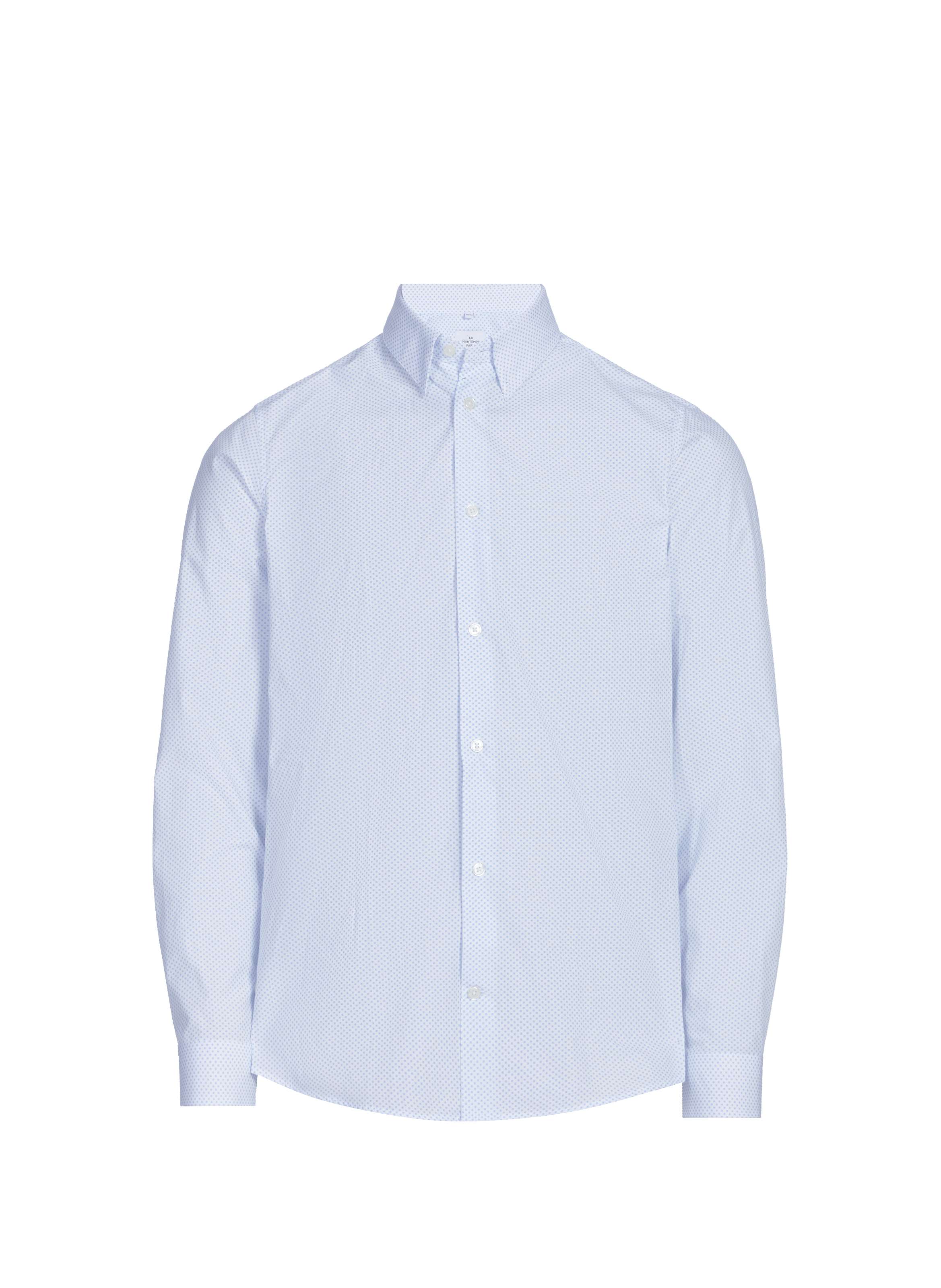 Chemise à motif en coton AU PRINTEMPS PARIS Bleu