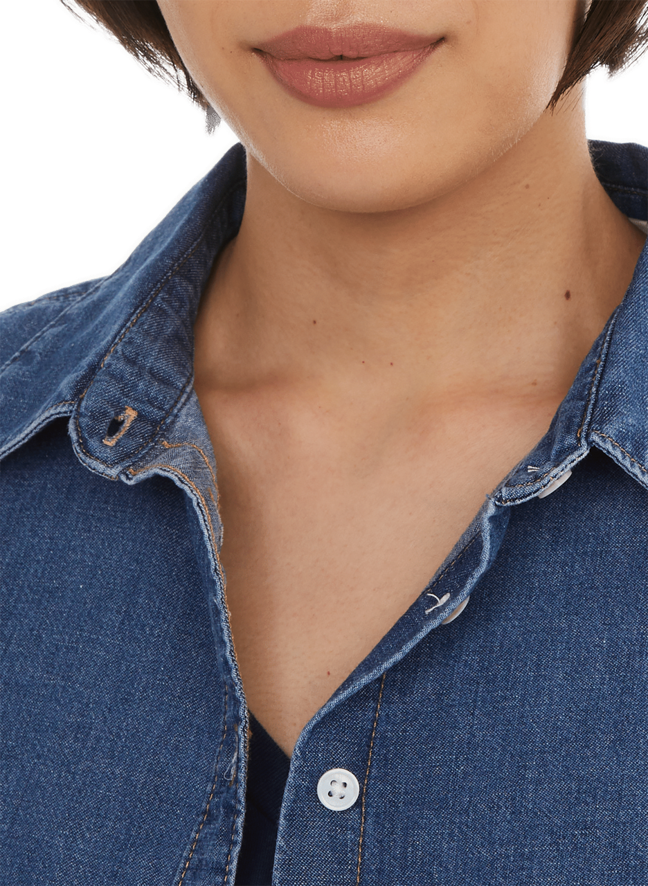 Cotton and hemp denim shirt LEVI'S Blue