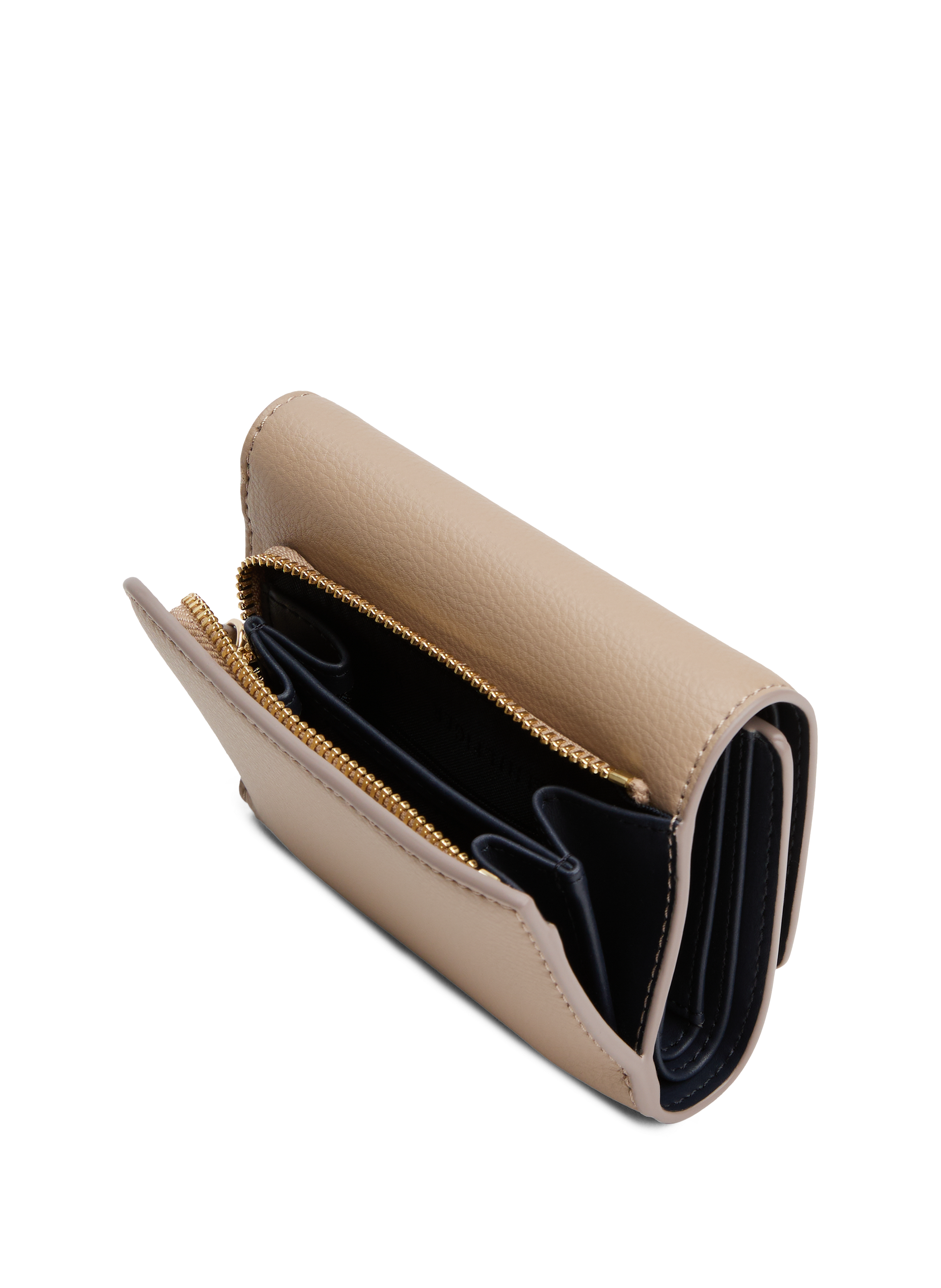 Portefeuille à trois volets TOMMY HILFIGER Beige