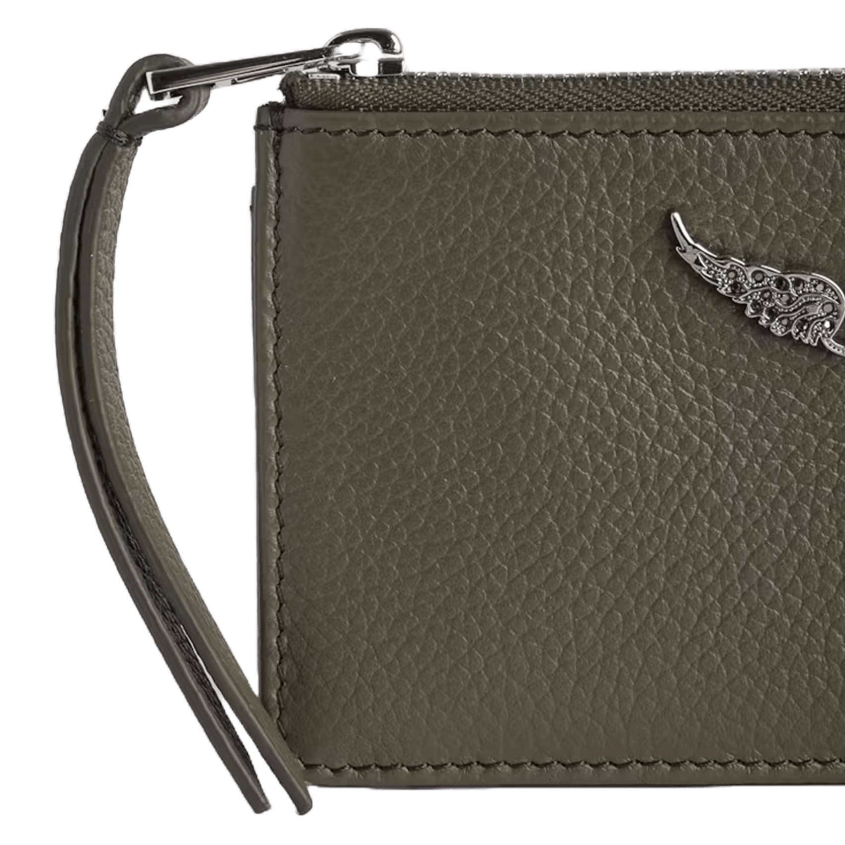 Porte-cartes en cuir zv card ZADIG&VOLTAIRE Vert