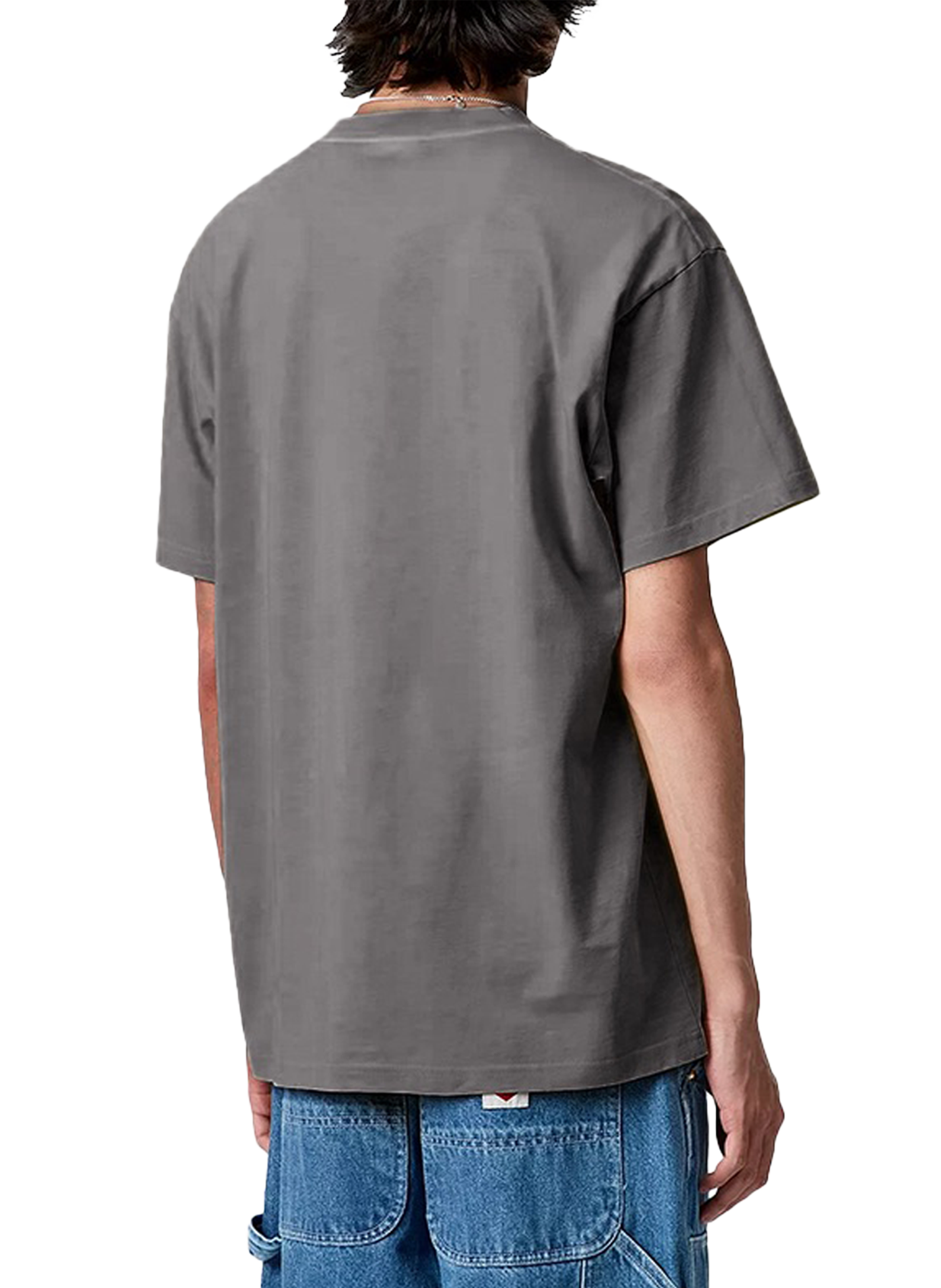 Cotton T-shirt with S/S Terrestrial prints Black