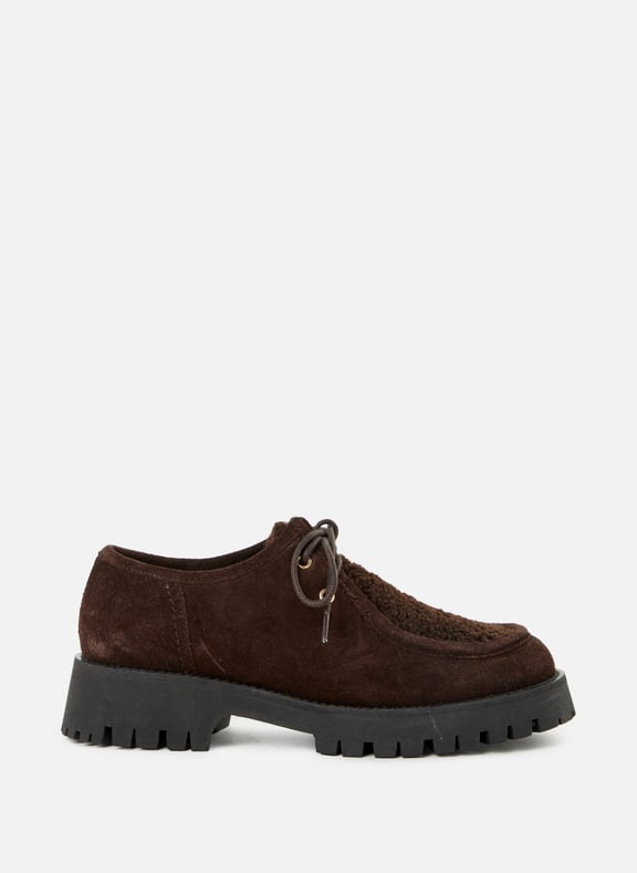 Derbies Bella texturées en cuir Marron by SAISON 1865 SAISON 1865 Derbies Bella texturées en cuir Marron