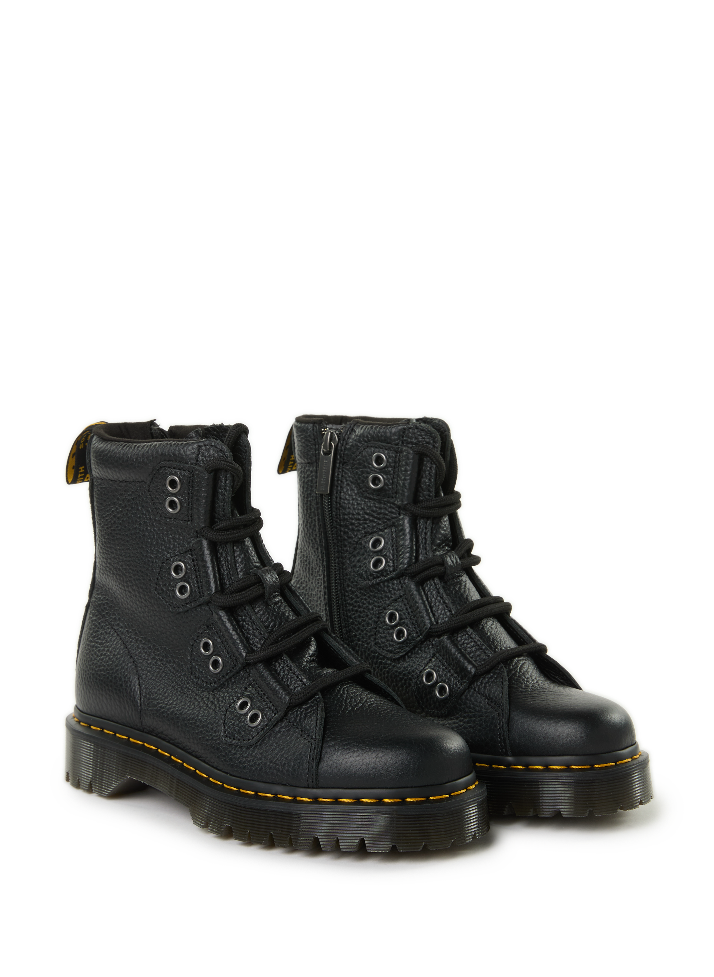 Ankle boots with silver tips DR. MARTENS Black