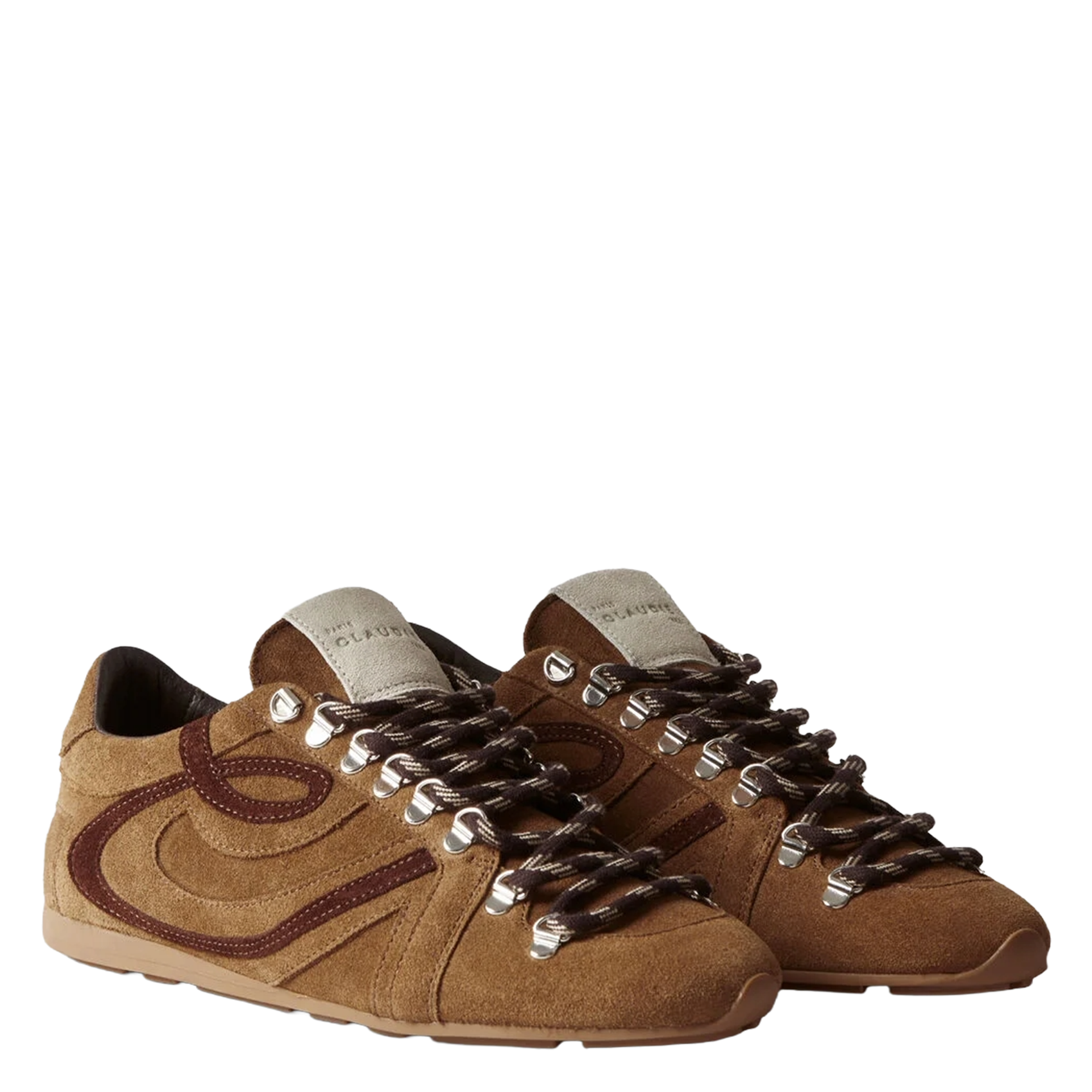 Baskets basses en cuir CLAUDIE PIERLOT Marron