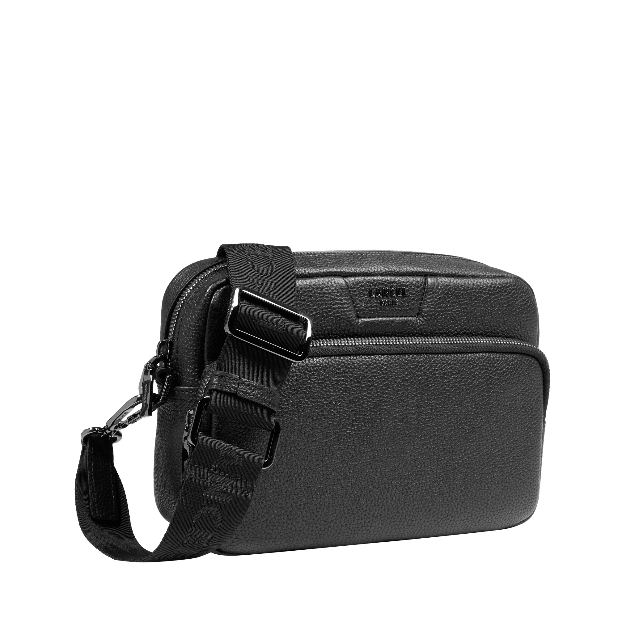 Sac caméra côme de lancel en cuir LANCEL Noir