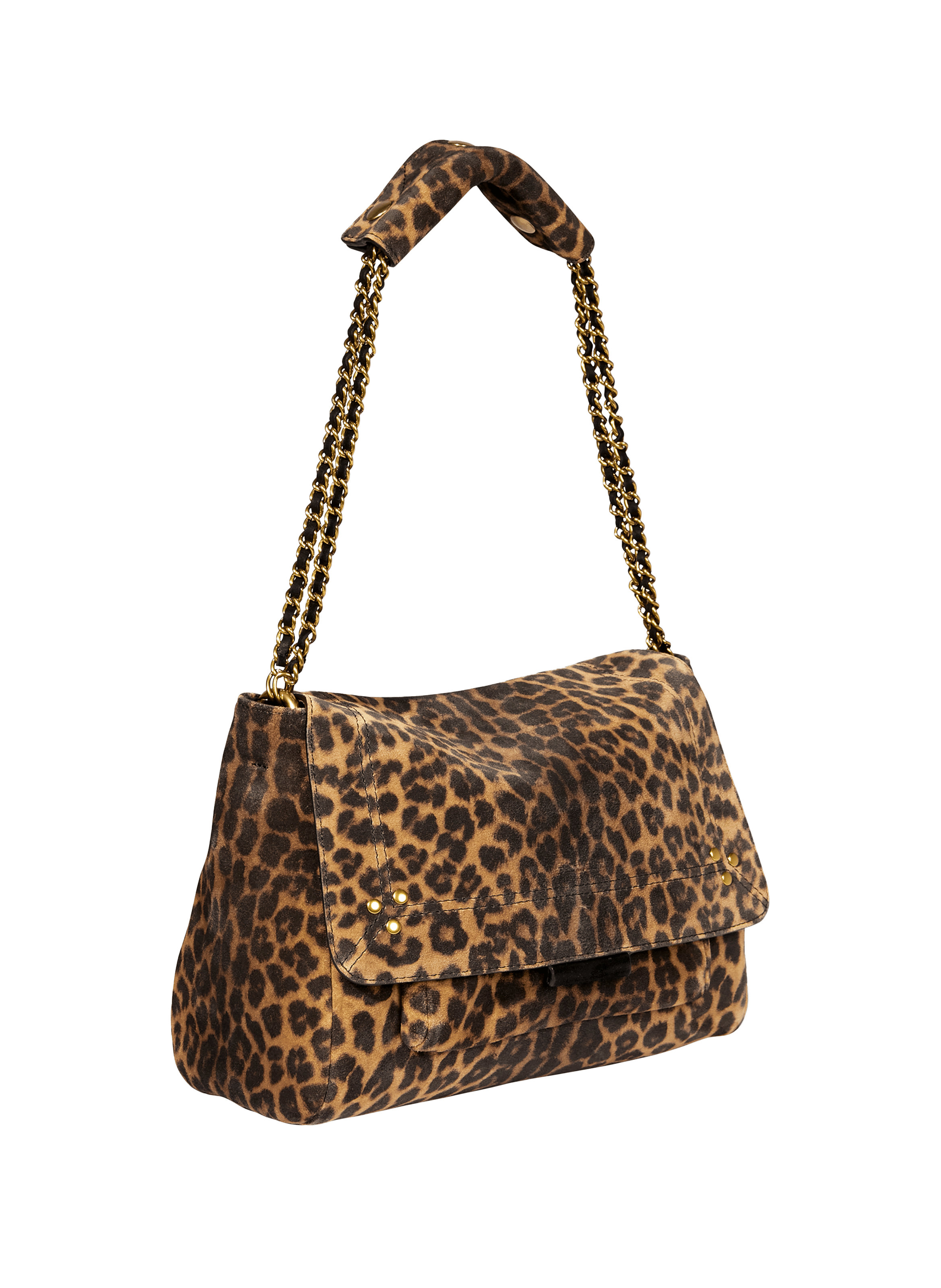 Sac à bandoulière Lulu M en croûte de cuir JÉRÔME DREYFUSS Multicolore