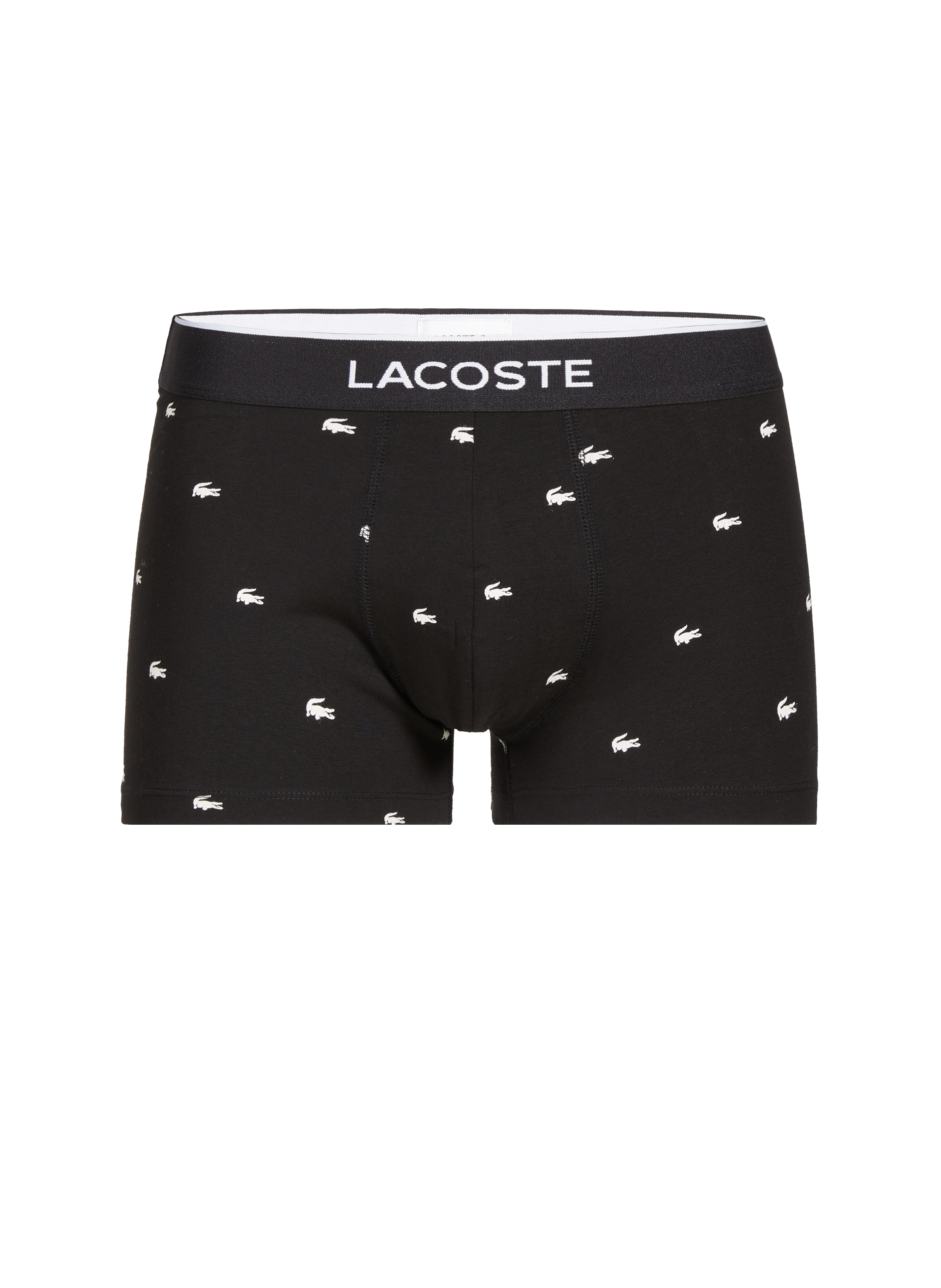 LACOSTE  Pack of three cotton boxers Black