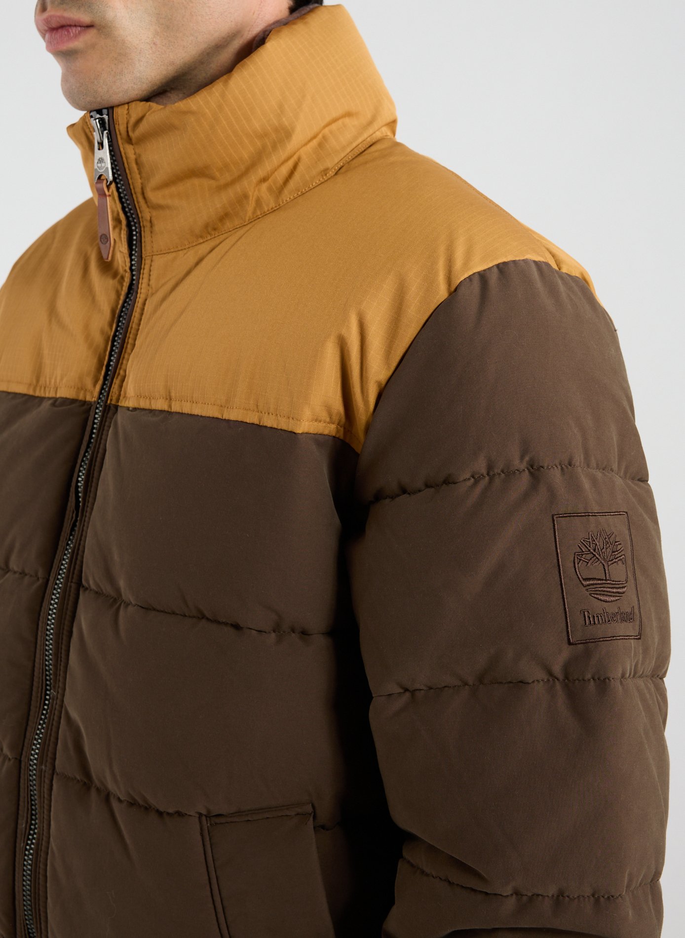 Two-tone quilted puffer jacket TIMBERLAND Multicolour
