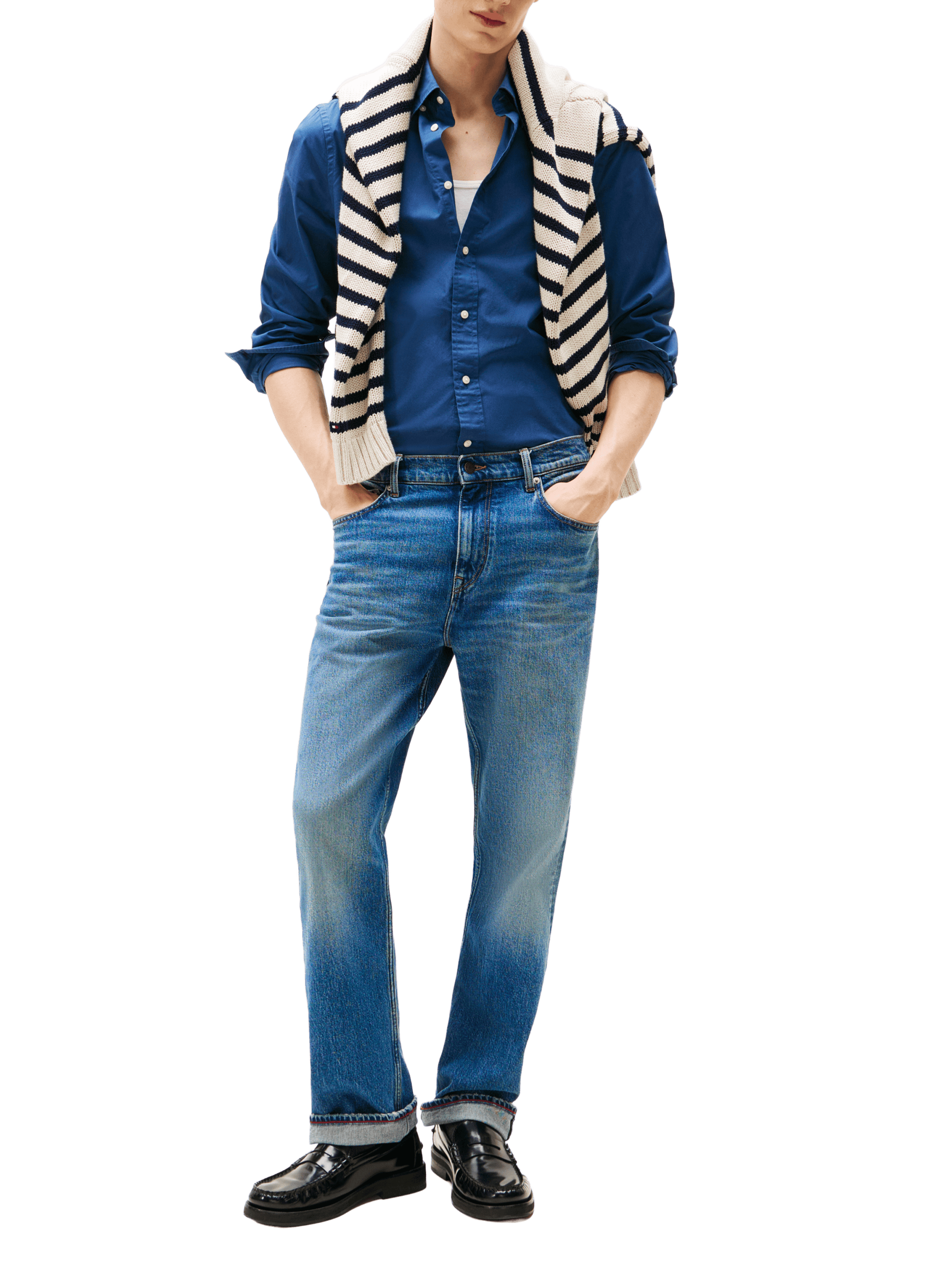 Cotton shirt TOMMY HILFIGER Blue