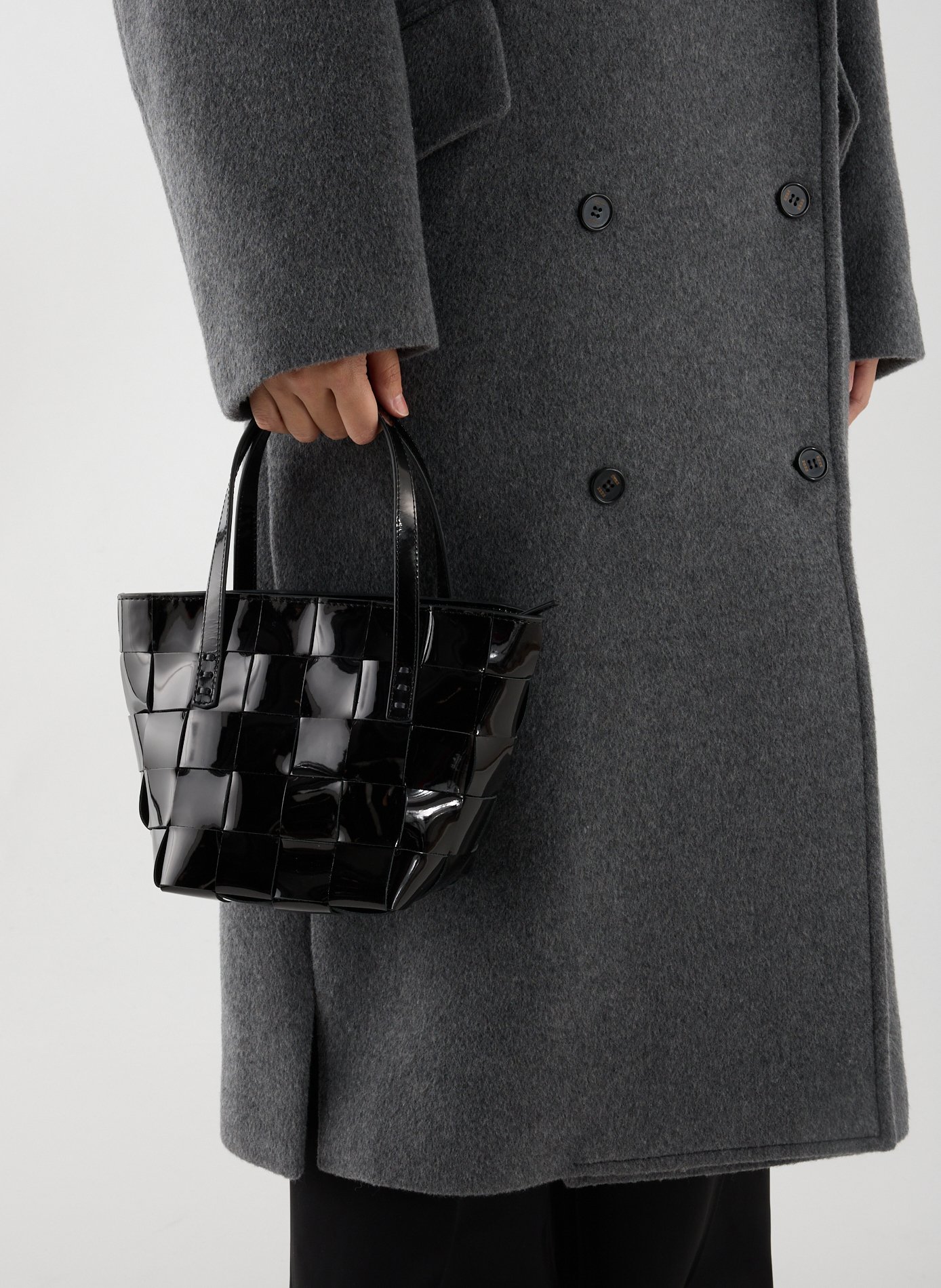 Japan Mini leather handbag DRAGON DIFFUSION Black