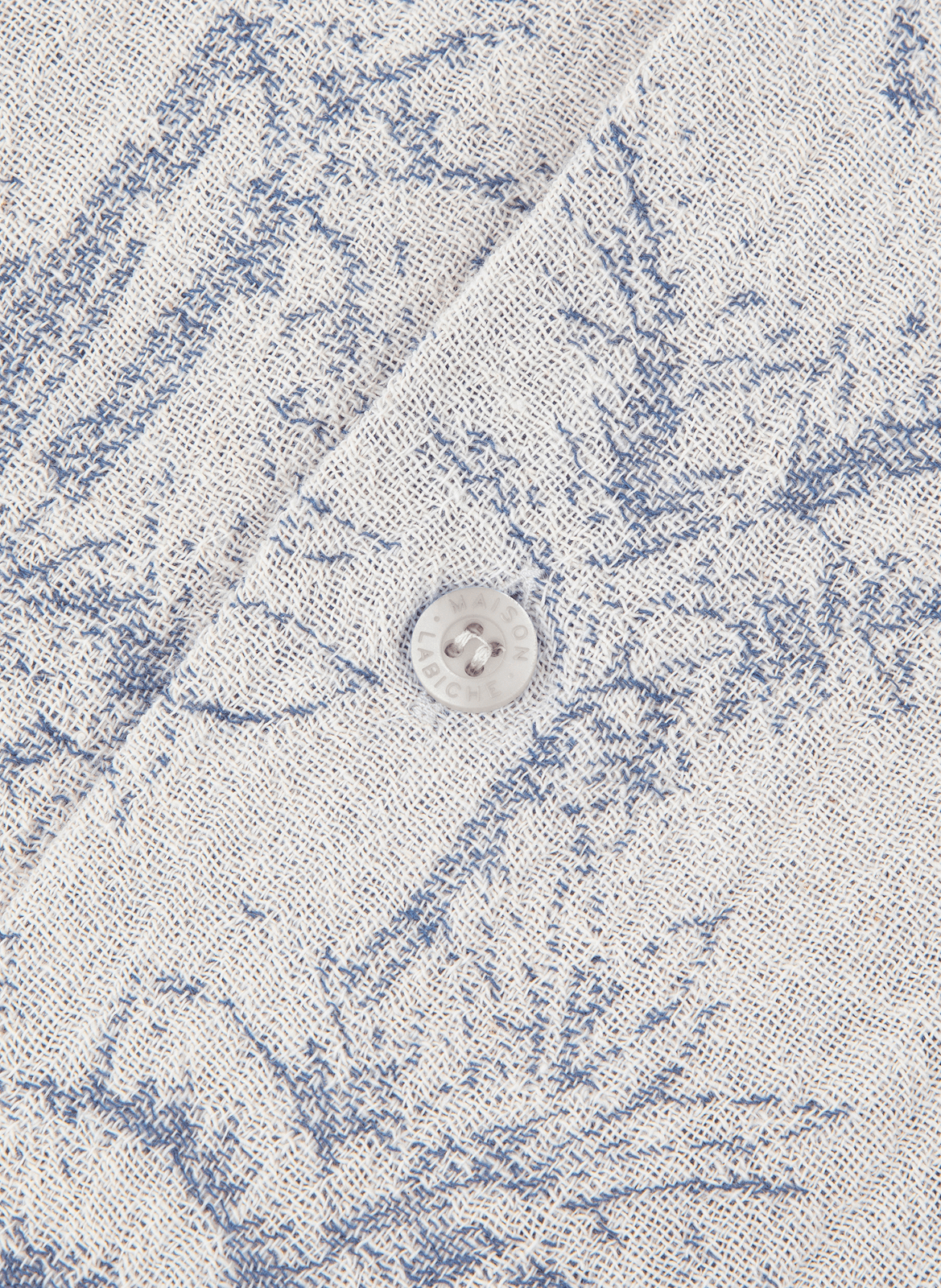 Chemise Germain en éponge de coton mélangé MAISON LABICHE Blue