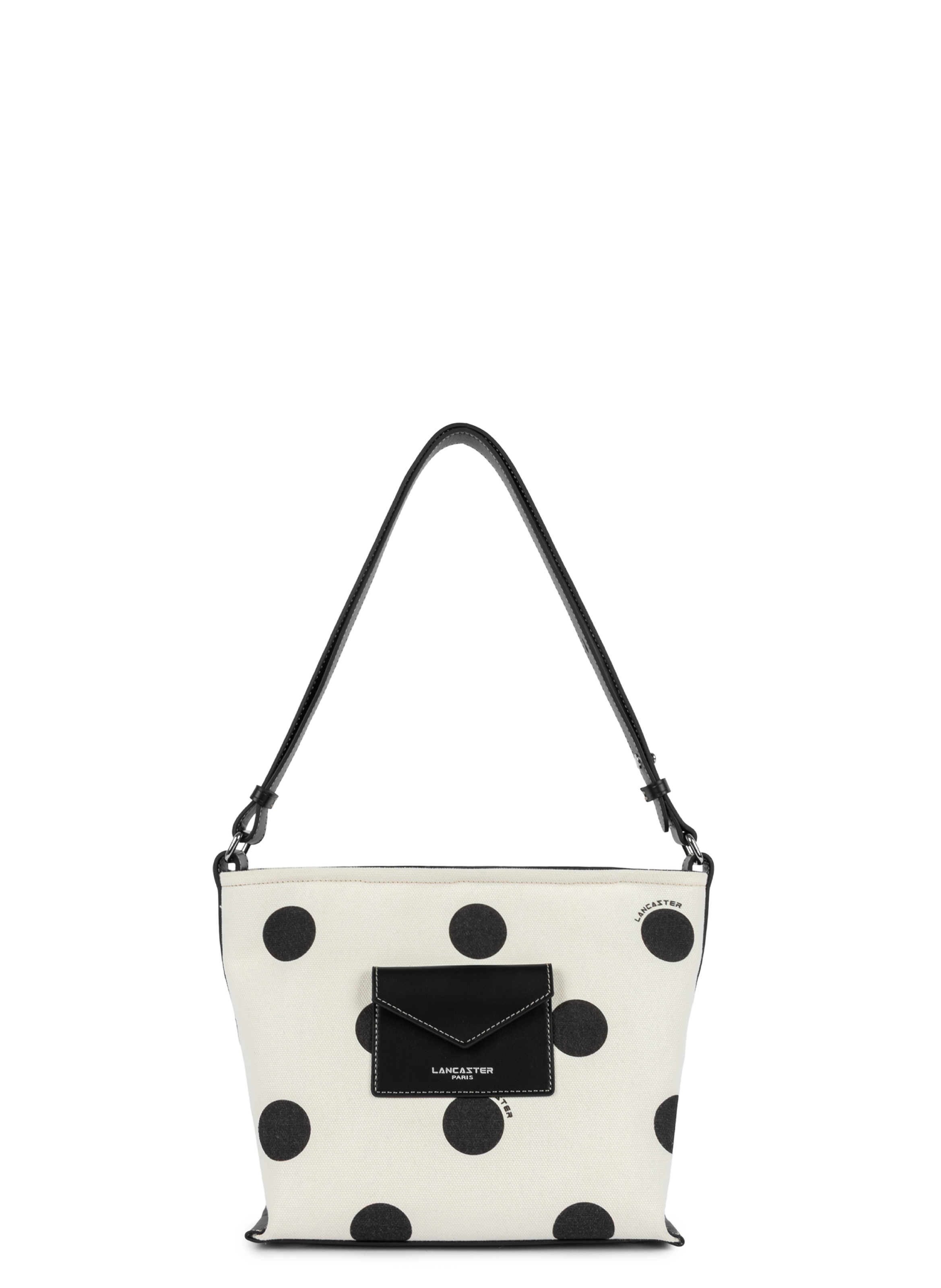 Sac seau - canvas kba  Pois - ecru
