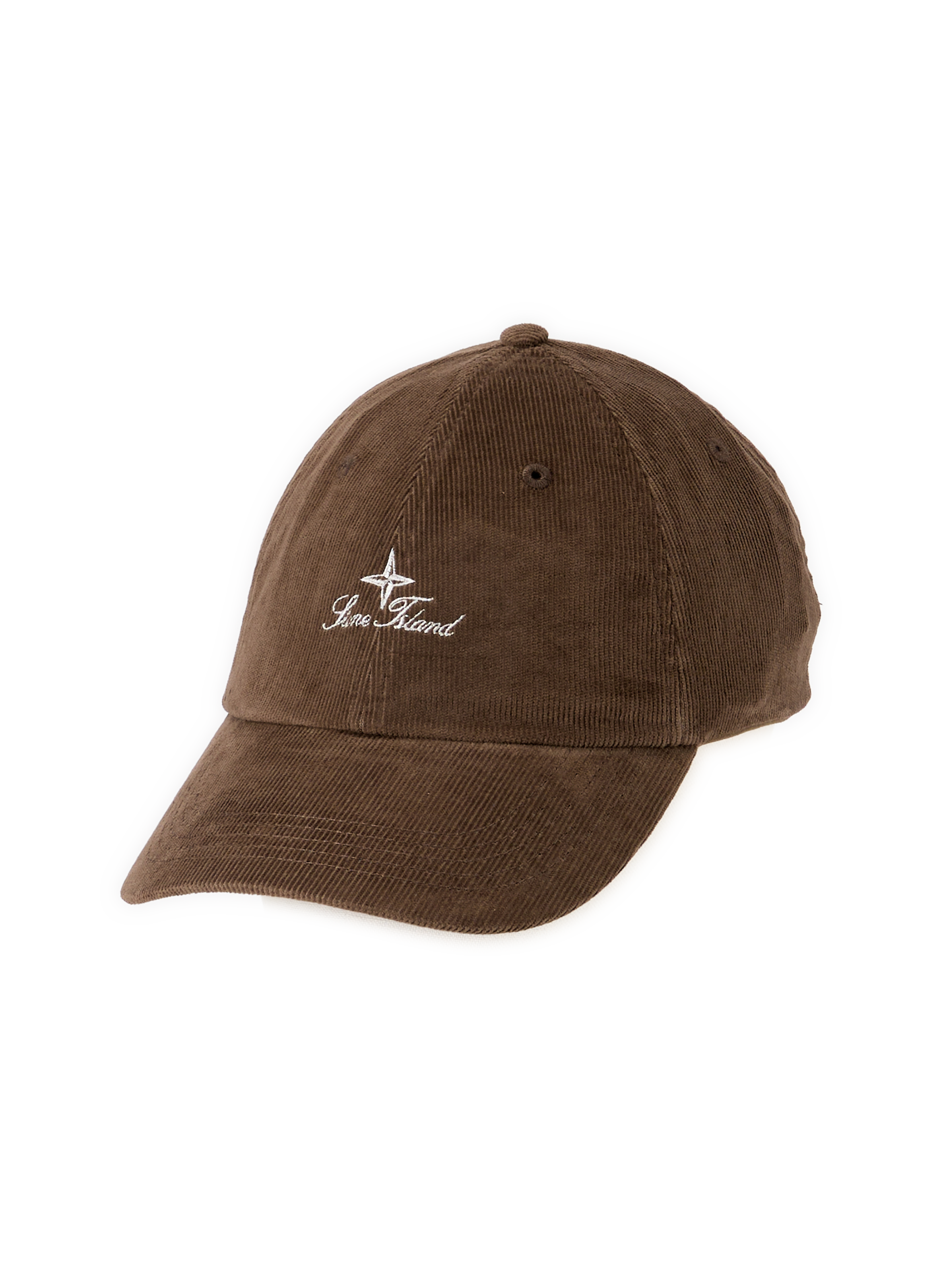Corduroy Cotton Cap STONE ISLAND Brown