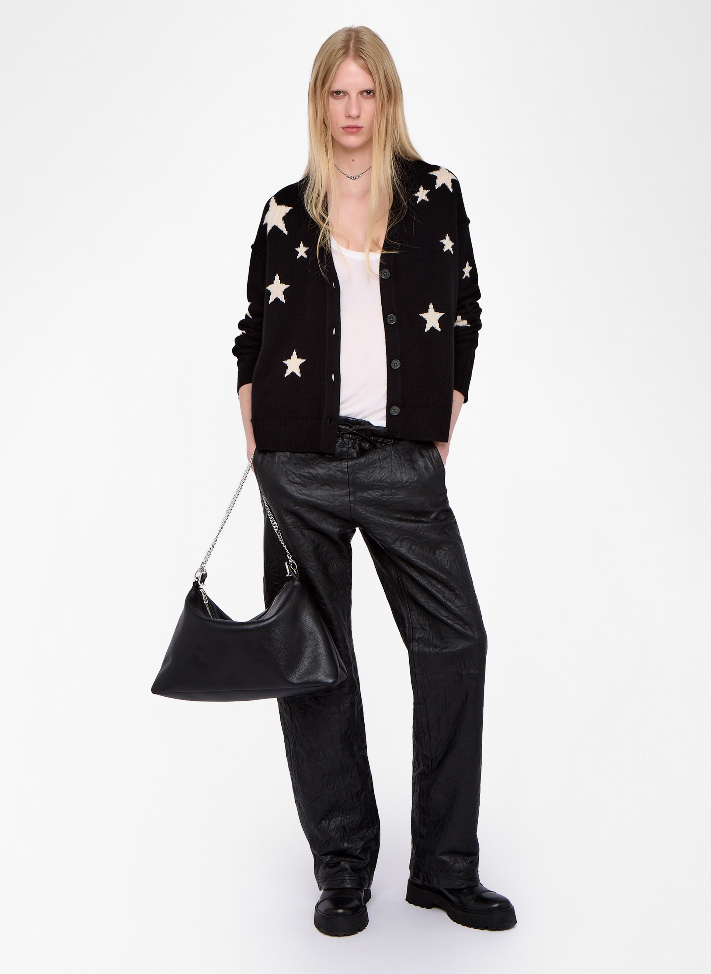 Cardigan col rond mirkaz ZADIG&VOLTAIRE Noir