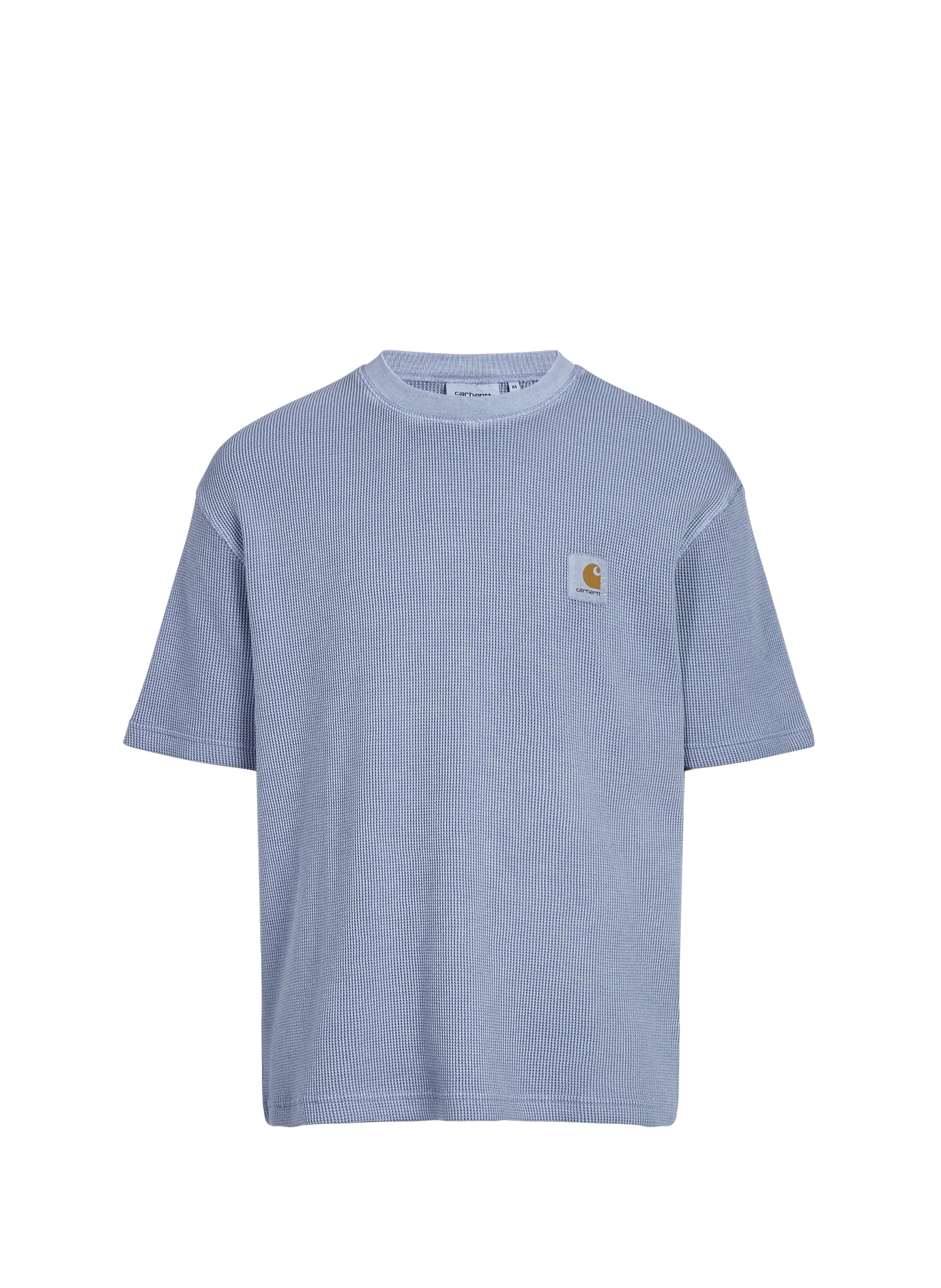 Camiseta de algodón con relieve CARHARTT WIP Azul