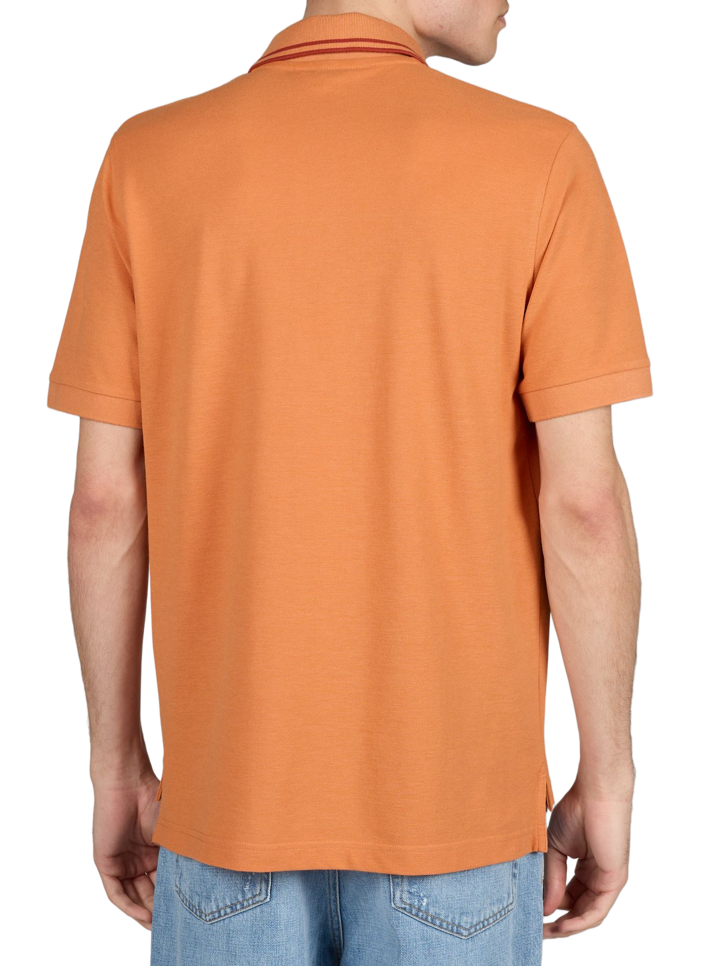 Short-sleeved polo shirt in blended cotton AIGLE Orange
