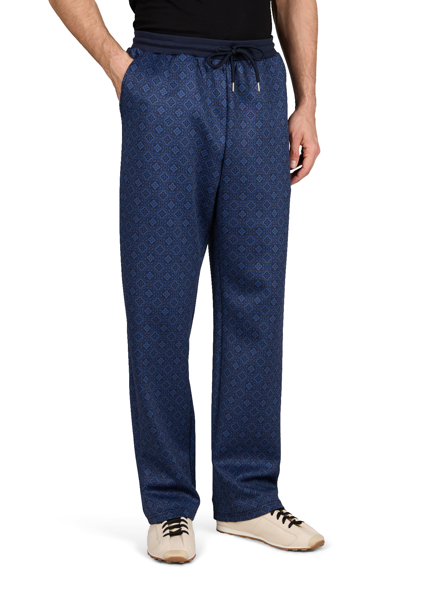 Bedruckte Hose LES DEUX Blau