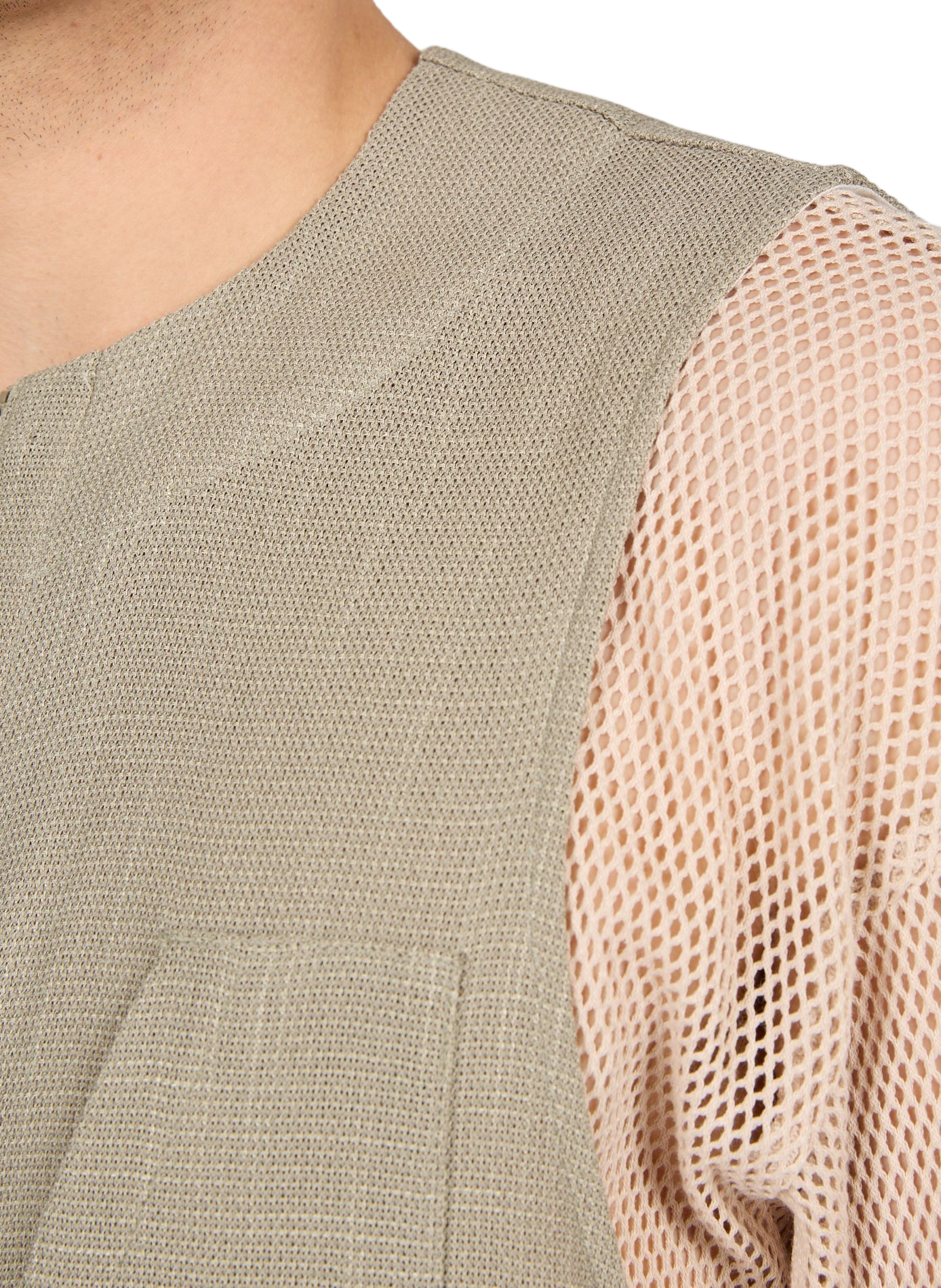 Oversized round neck jacket WANSIE Grey