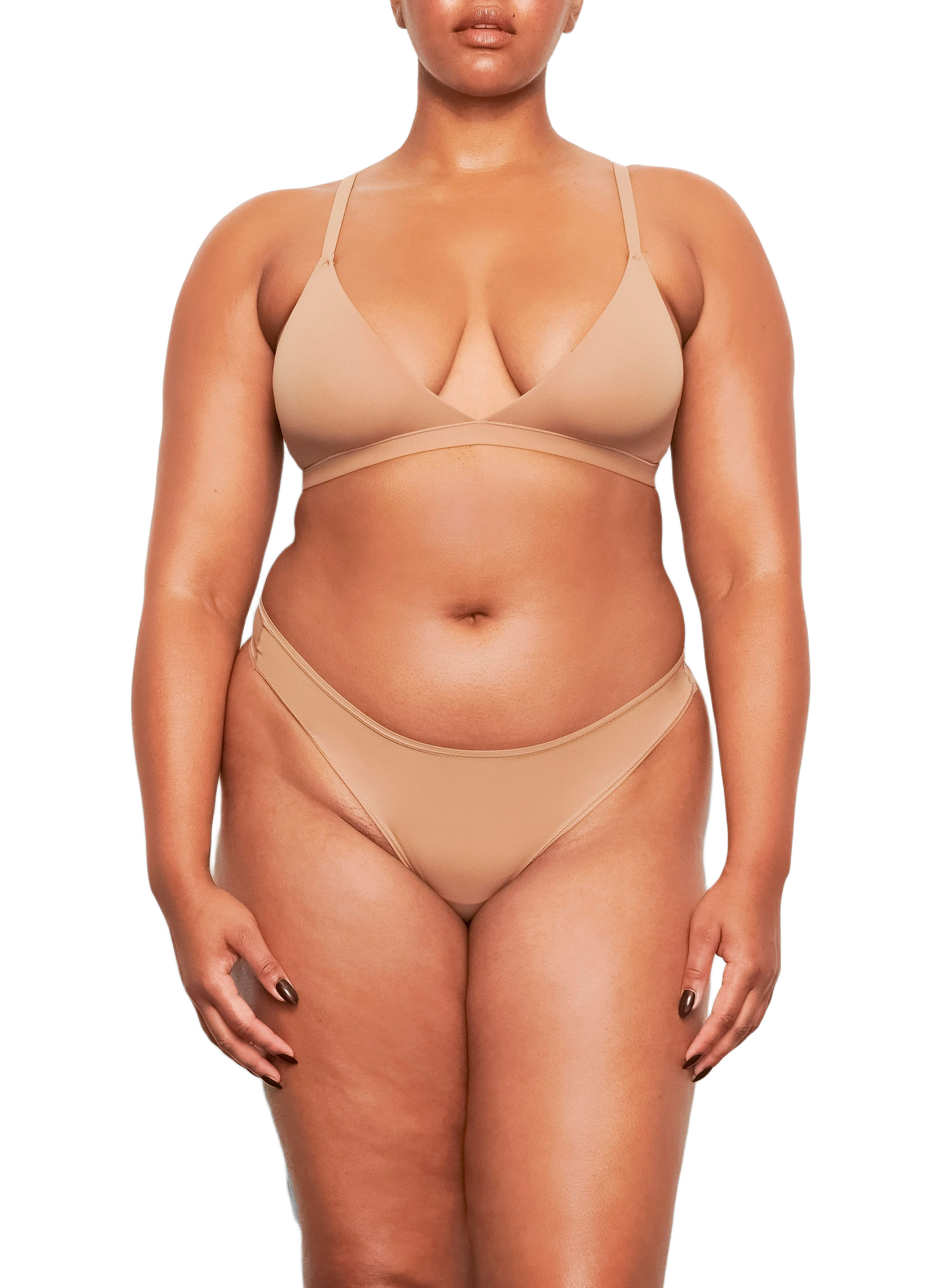 Solid triangle bralette SKIMS Brown