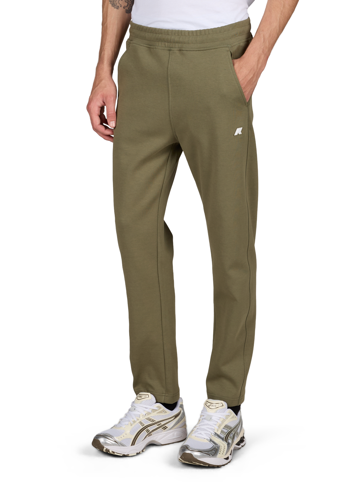 Pantalon de survêtement en coton mélangé K-WAY Vert