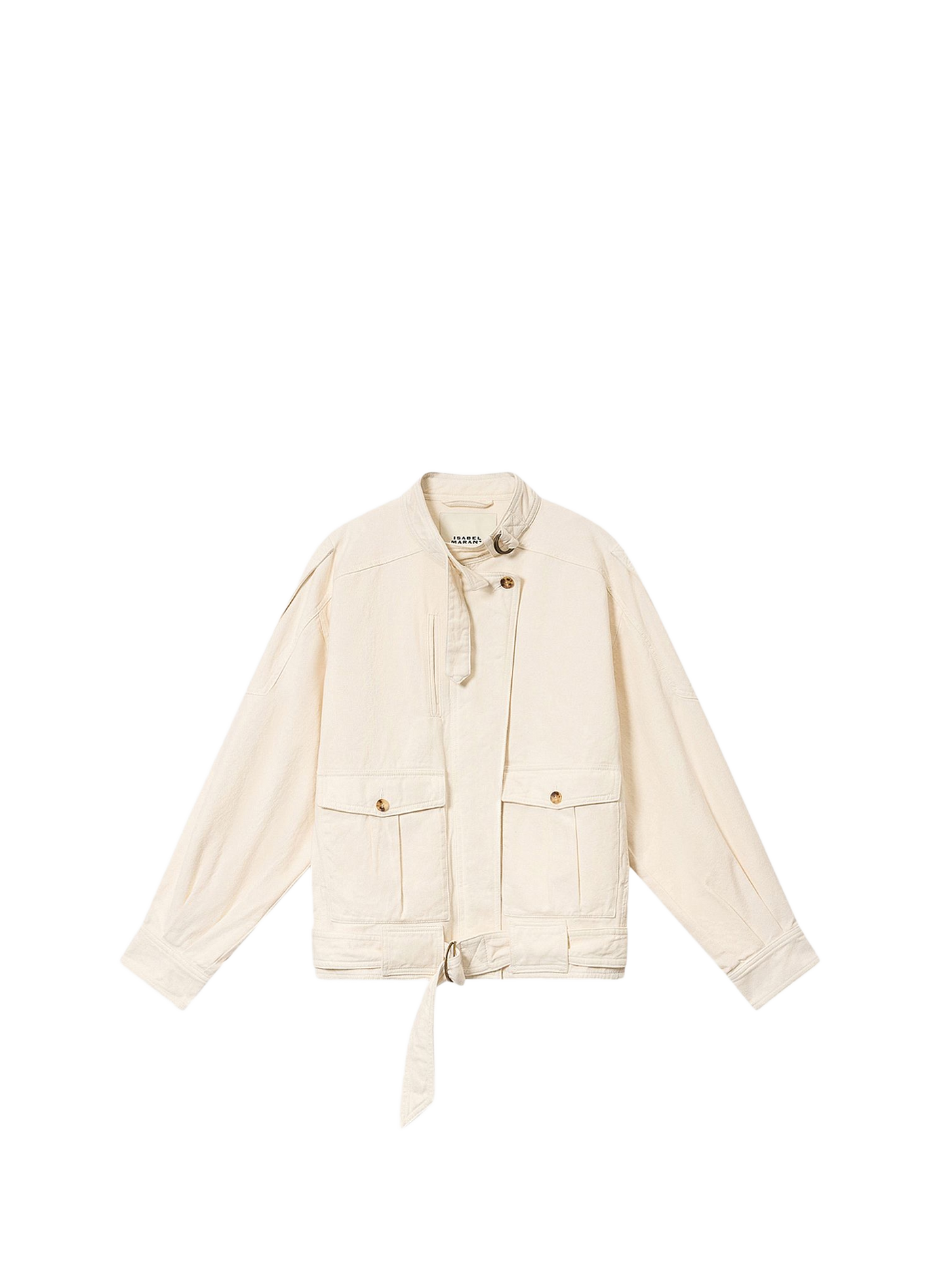 Isalya denim cotton jacket ISABEL MARANT White