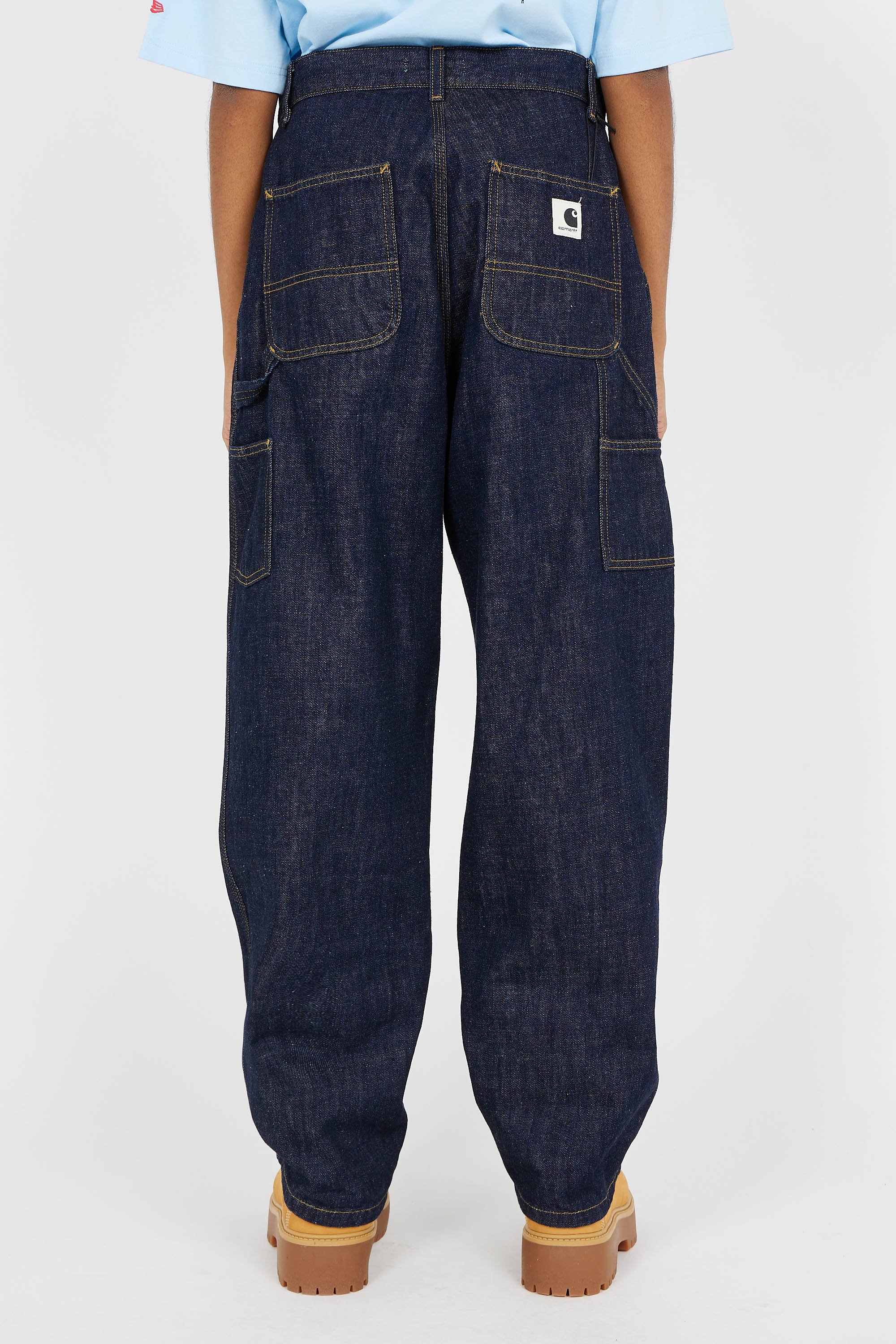 Pantalon w' brandon single knee CARHARTT WIP Bleu