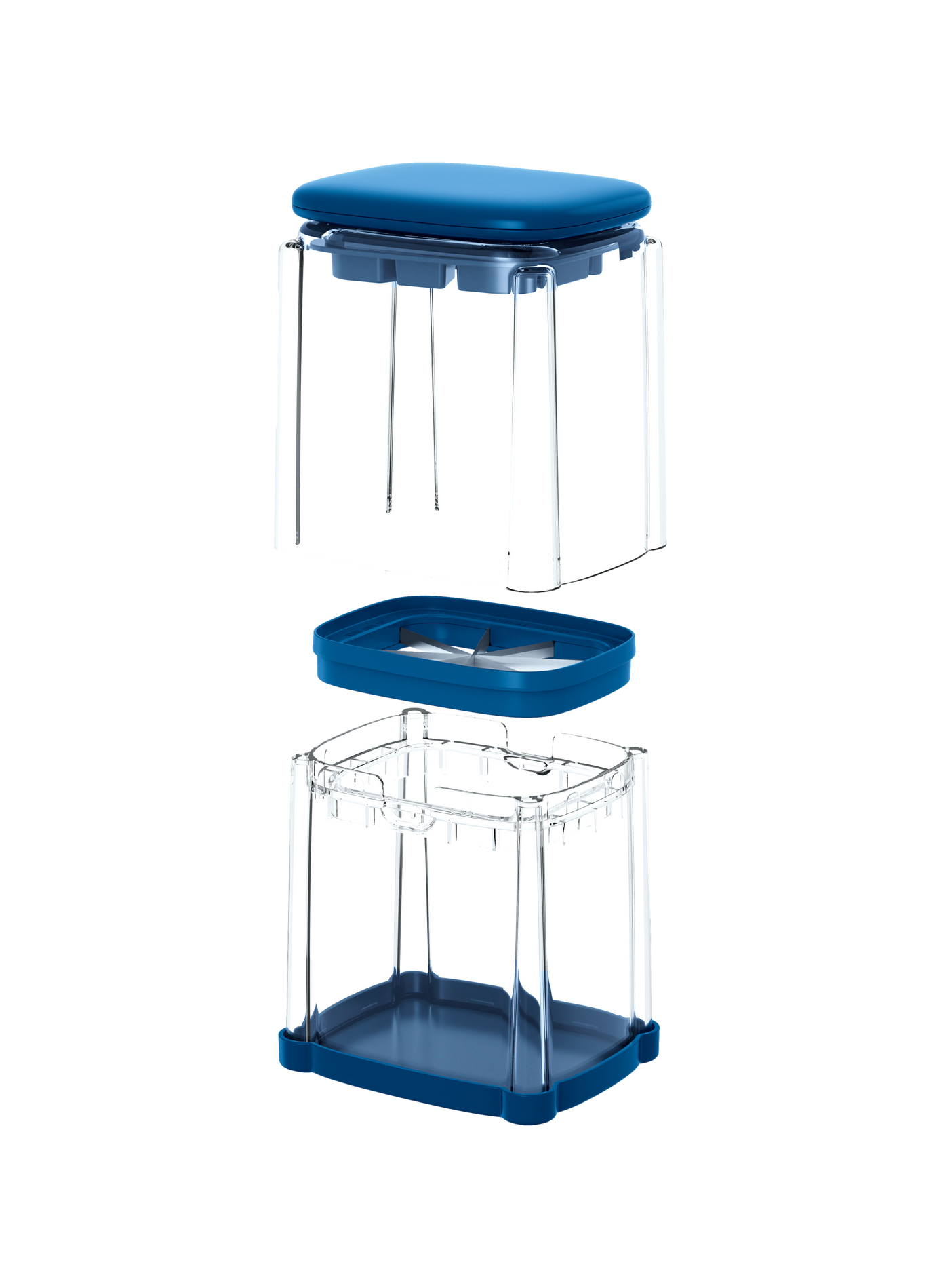 Potato cutter 3 grids MASTRAD Blue
