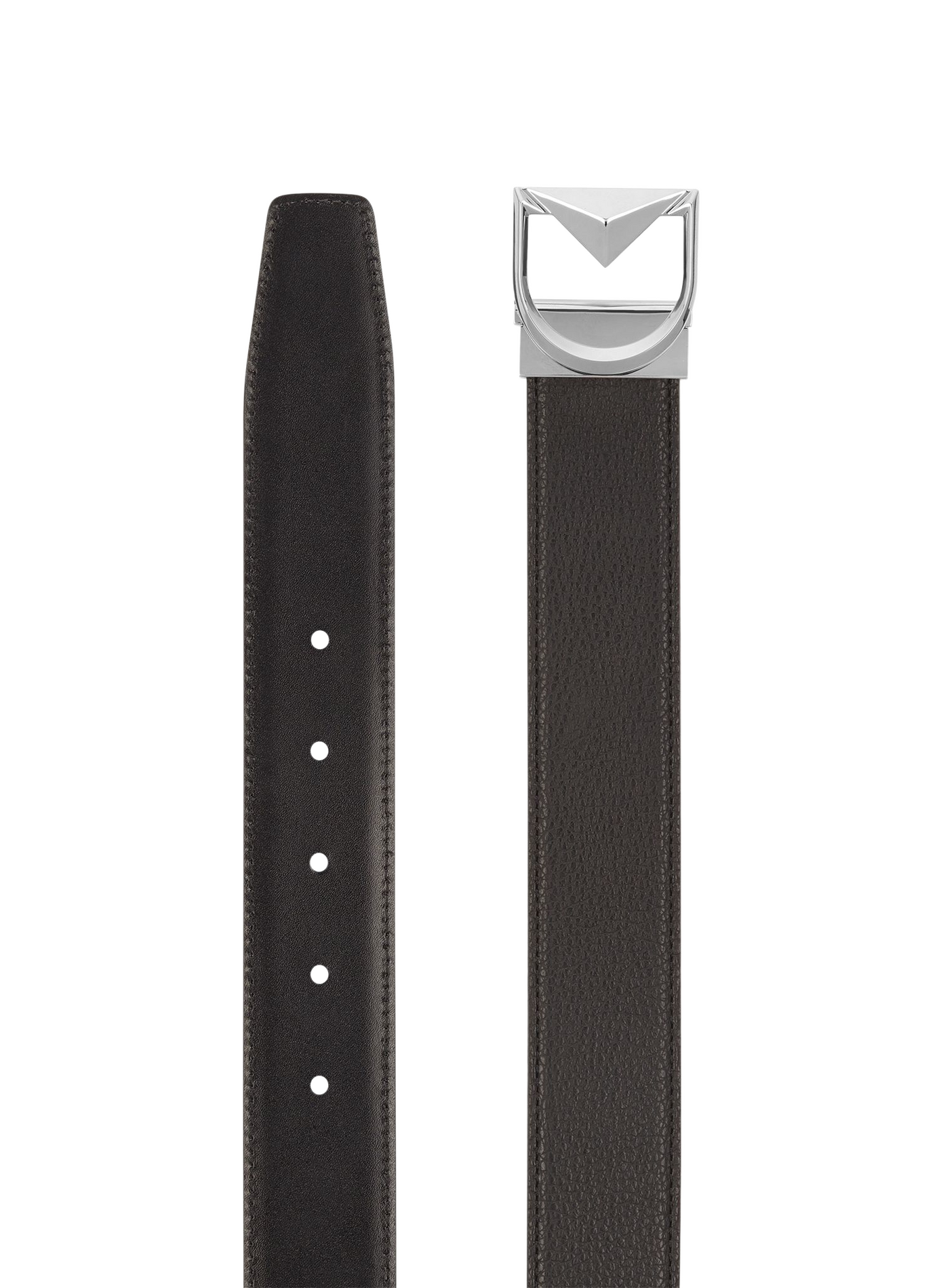 Wendbare Gürtel mit D-Logo aus glattem und genarbtem Leder S.T. DUPONT Schwarz