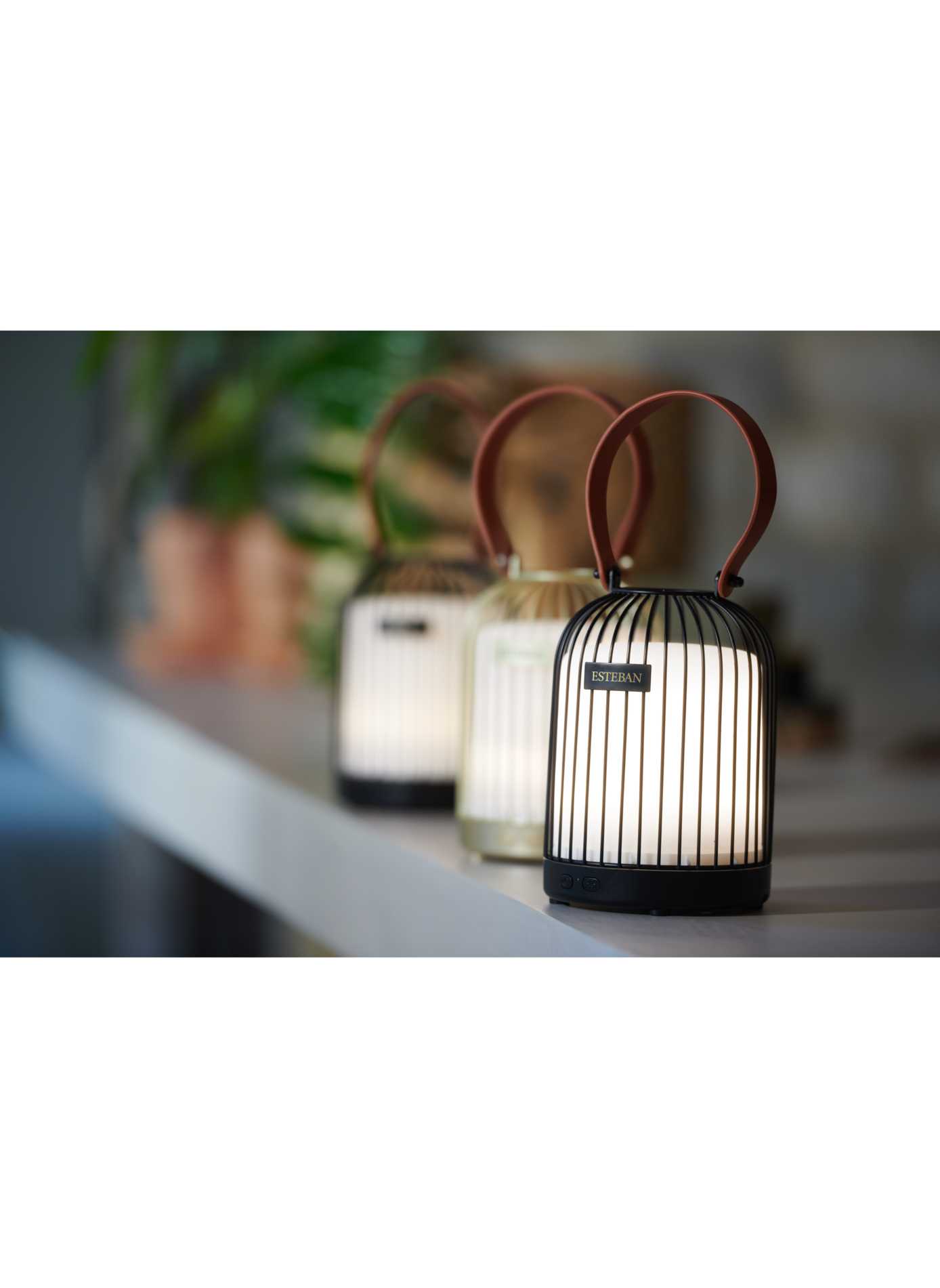 Lantern Perfume Mist Diffuser ESTEBAN Golden