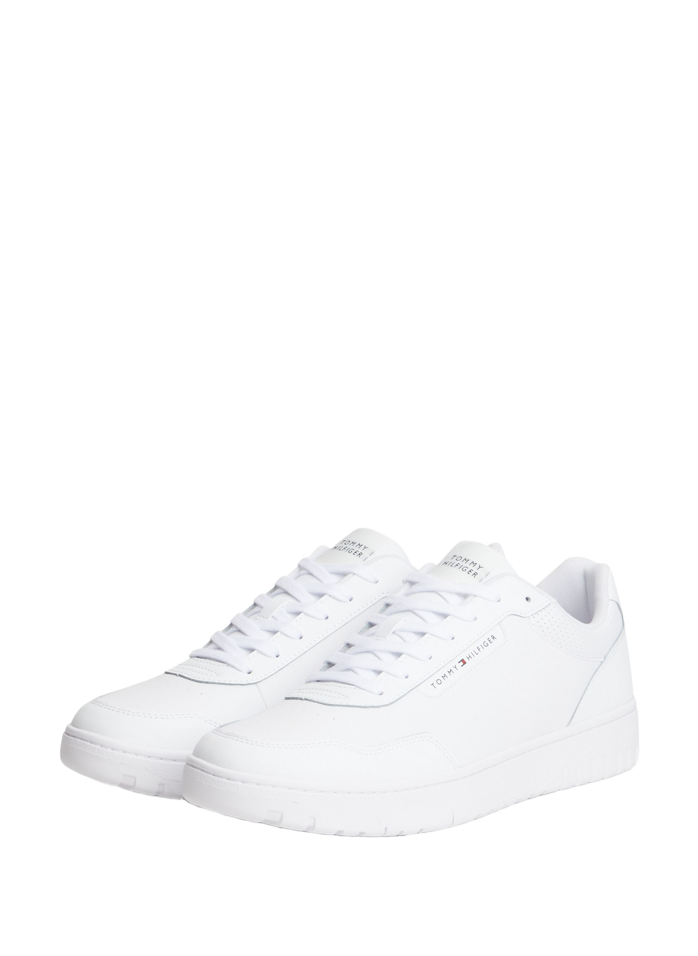 Low-top leather sneakers TOMMY HILFIGER White