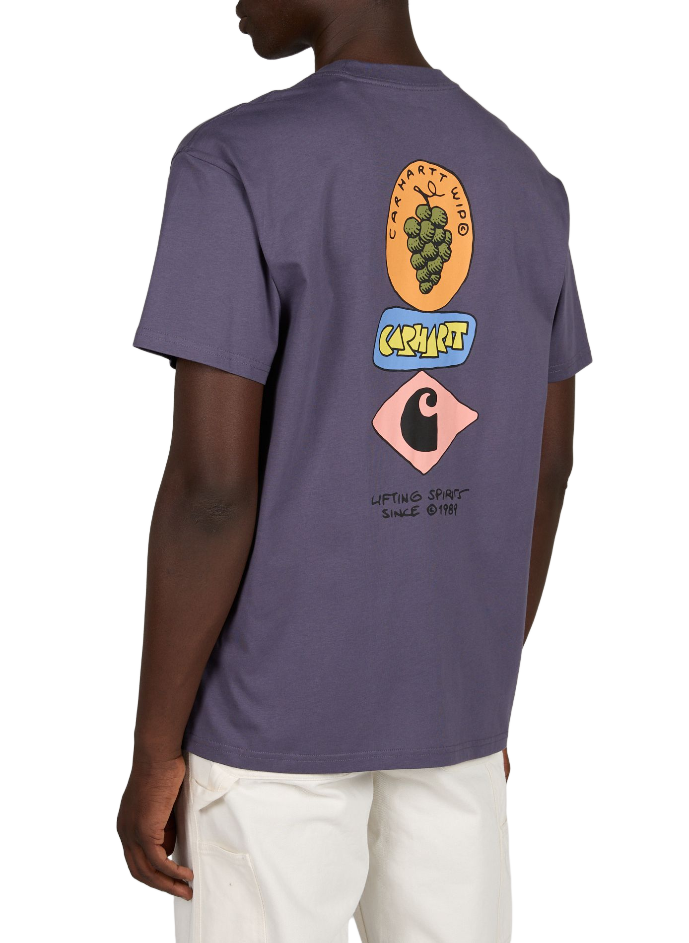 T-shirt S/S Stacked Grapes in cotton CARHARTT WIP Purple