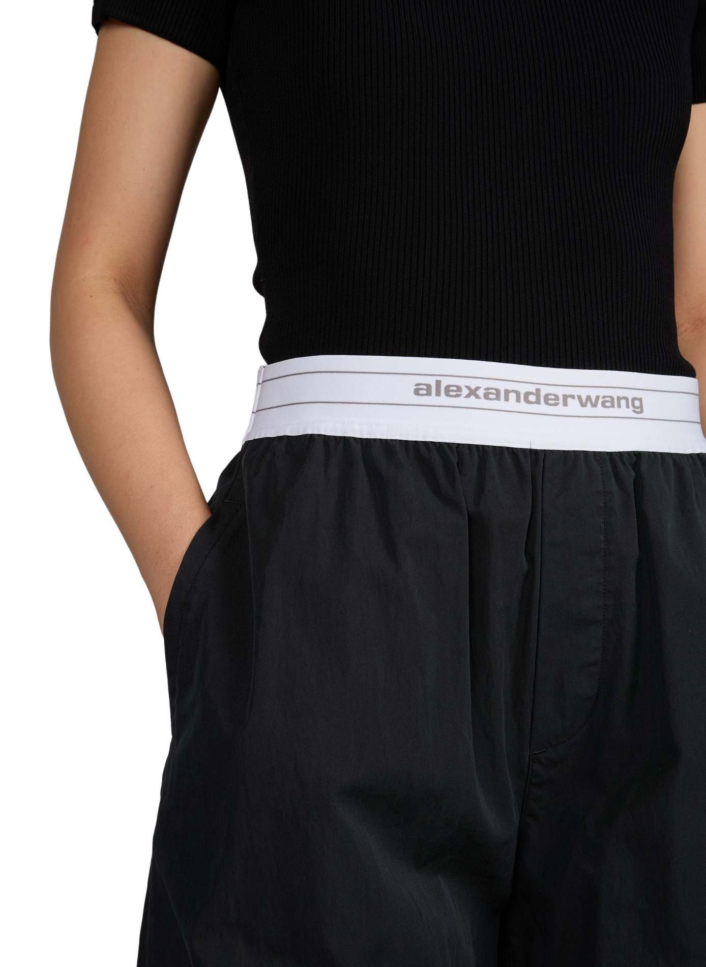 Wijde broek ALEXANDER WANG Zwart