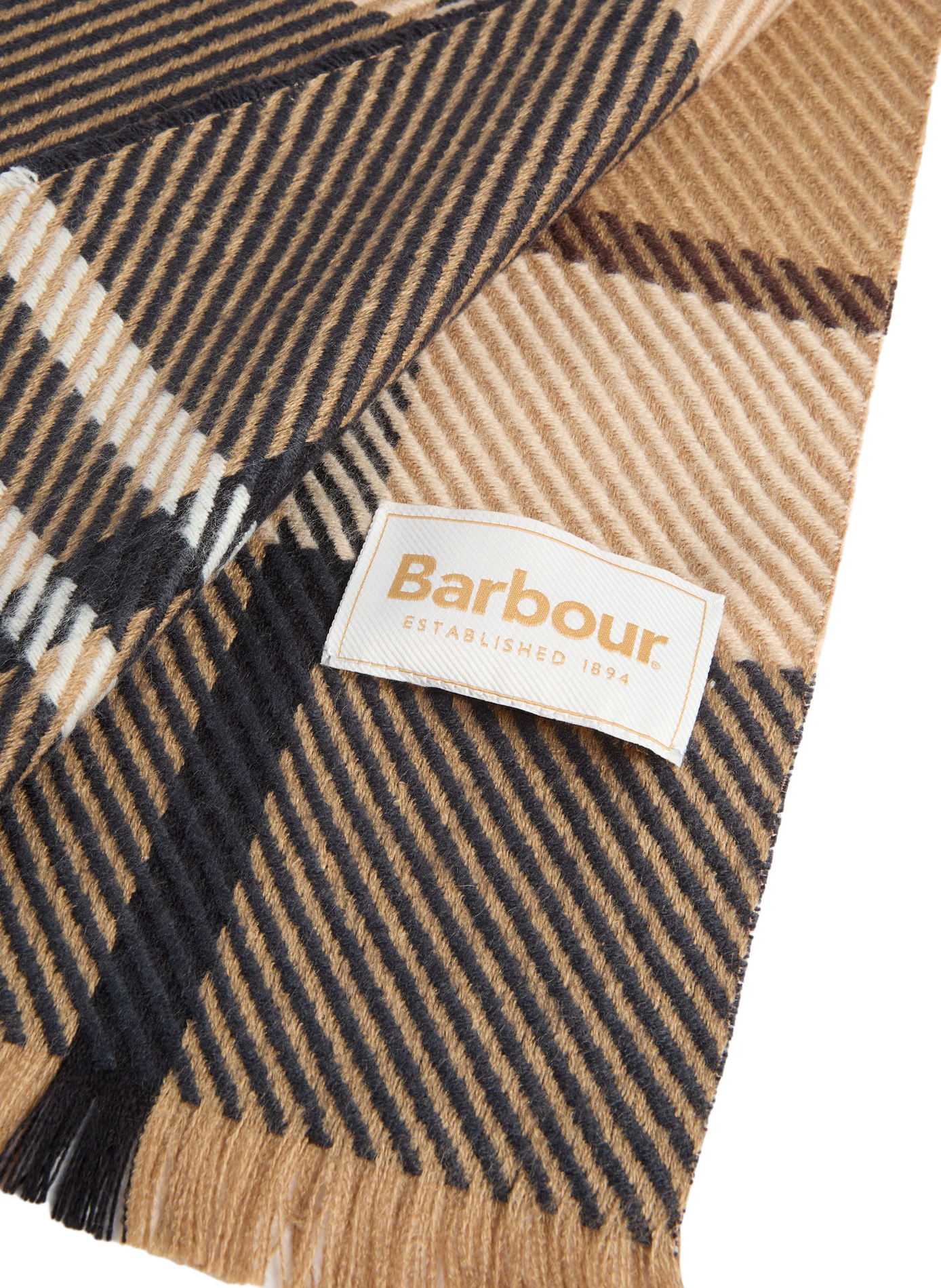 Echarpe imprimée à franges BARBOUR Multicolore