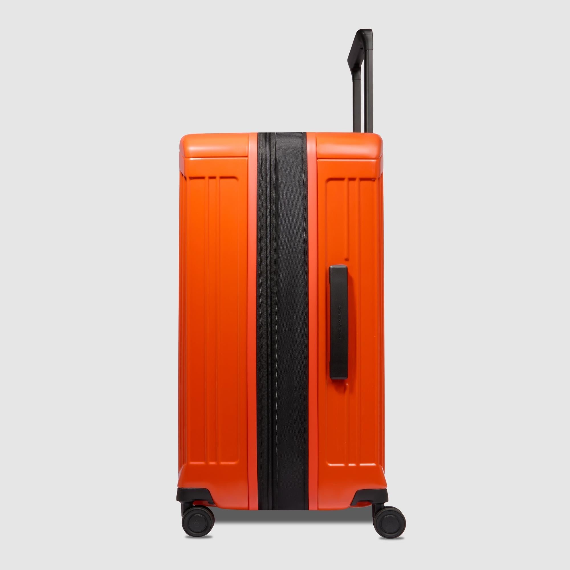 Middelgrote uitbreidbare trolleykoffer met 4 wielen PIQUADRO Oranje