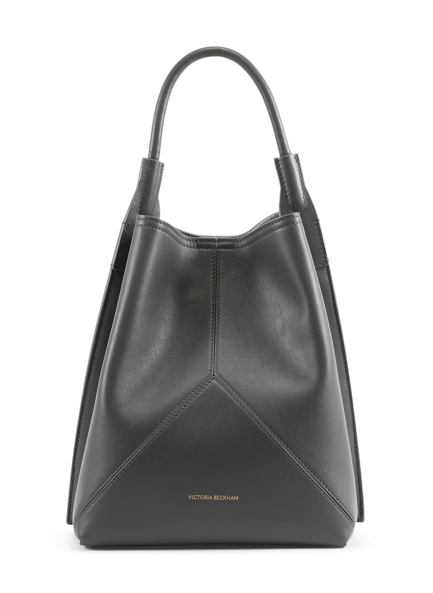 Leather bucket handbag VICTORIA BECKHAM Grey