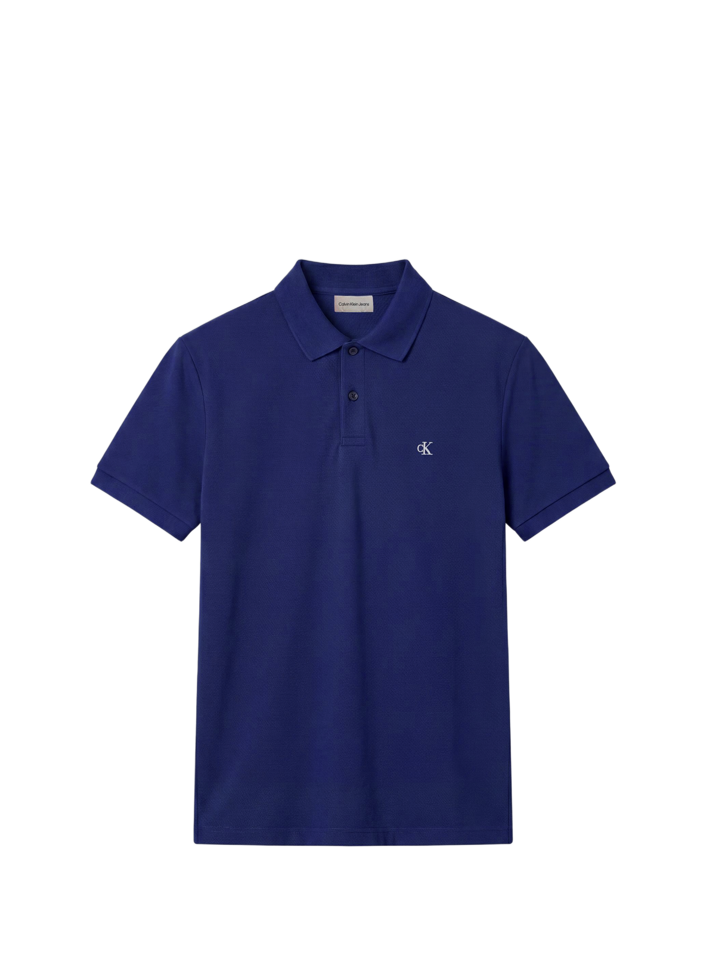 Katoenen poloshirt met korte mouwen CALVIN KLEIN Blauw