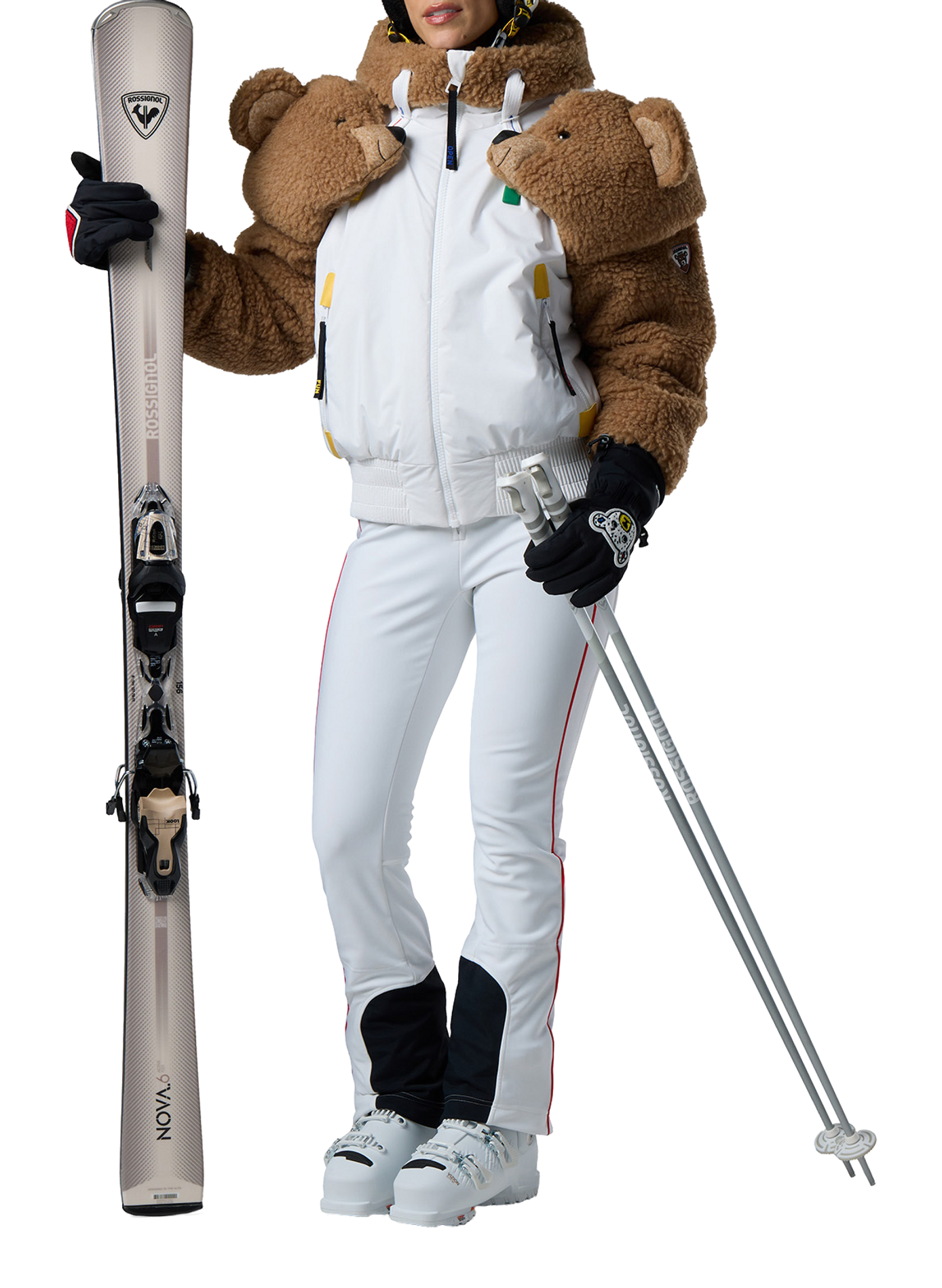 Gerade Skihose ROSSIGNOL Weiss