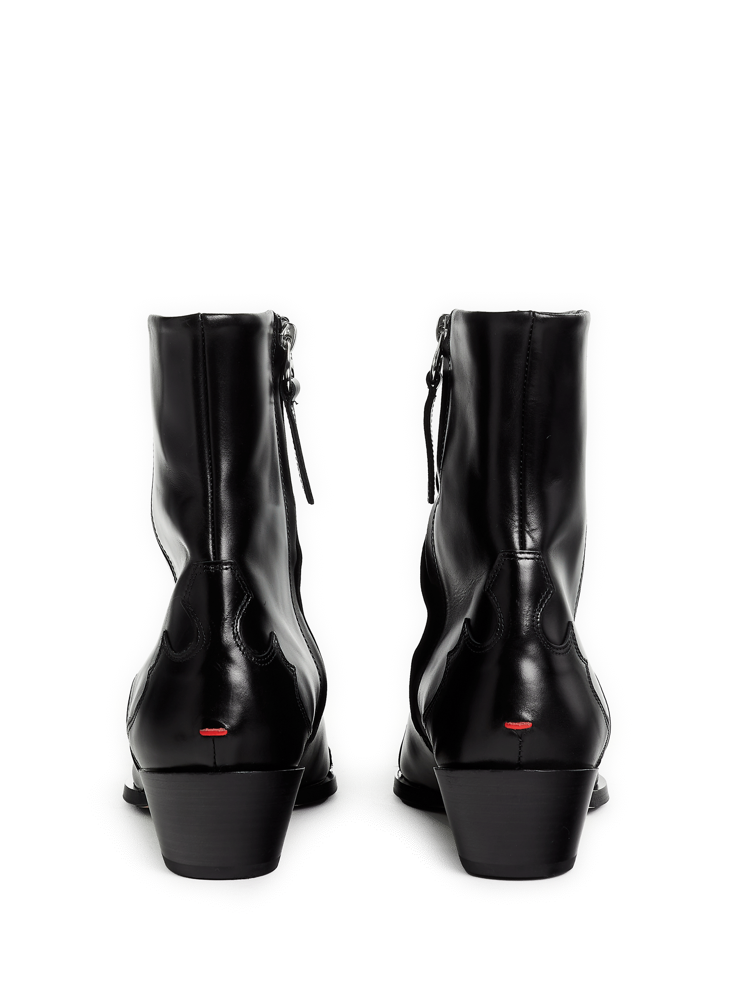 Cowboy leather ankle boots  AEYDE Black