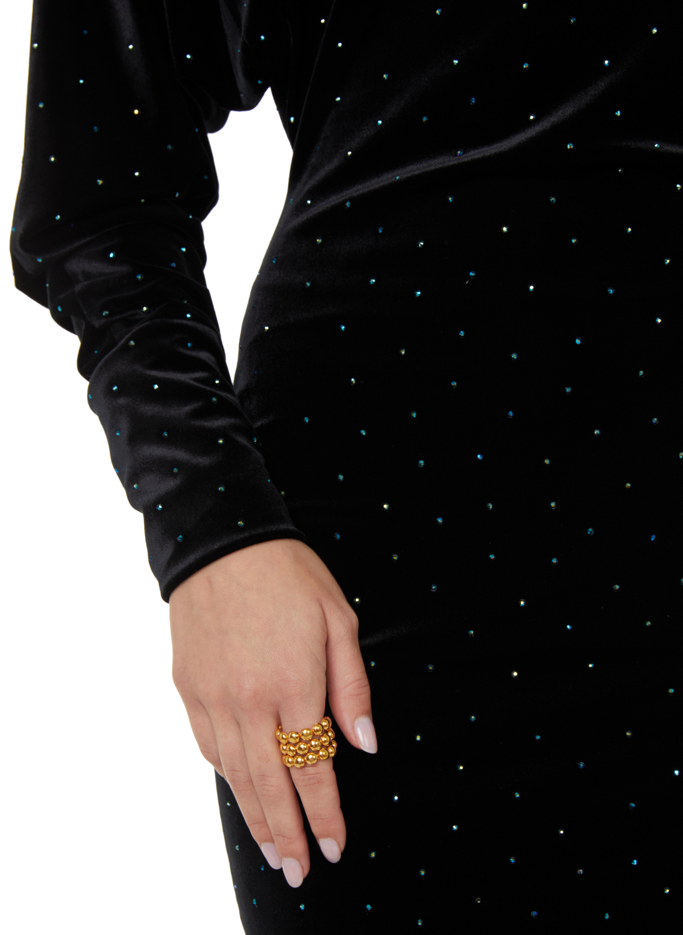 Rhinestone dress  ALEXANDRE VAUTHIER Black