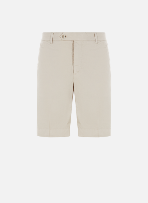 Plain cotton shorts BeigeHACKETT 