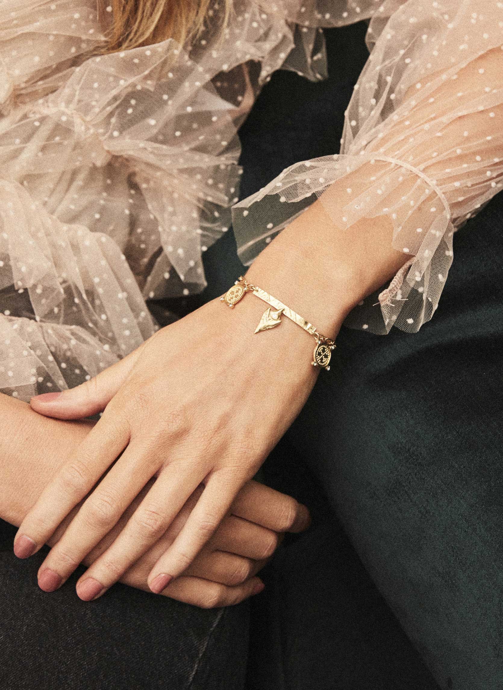 Bracelet pampilles antika HIPANEMA Doré