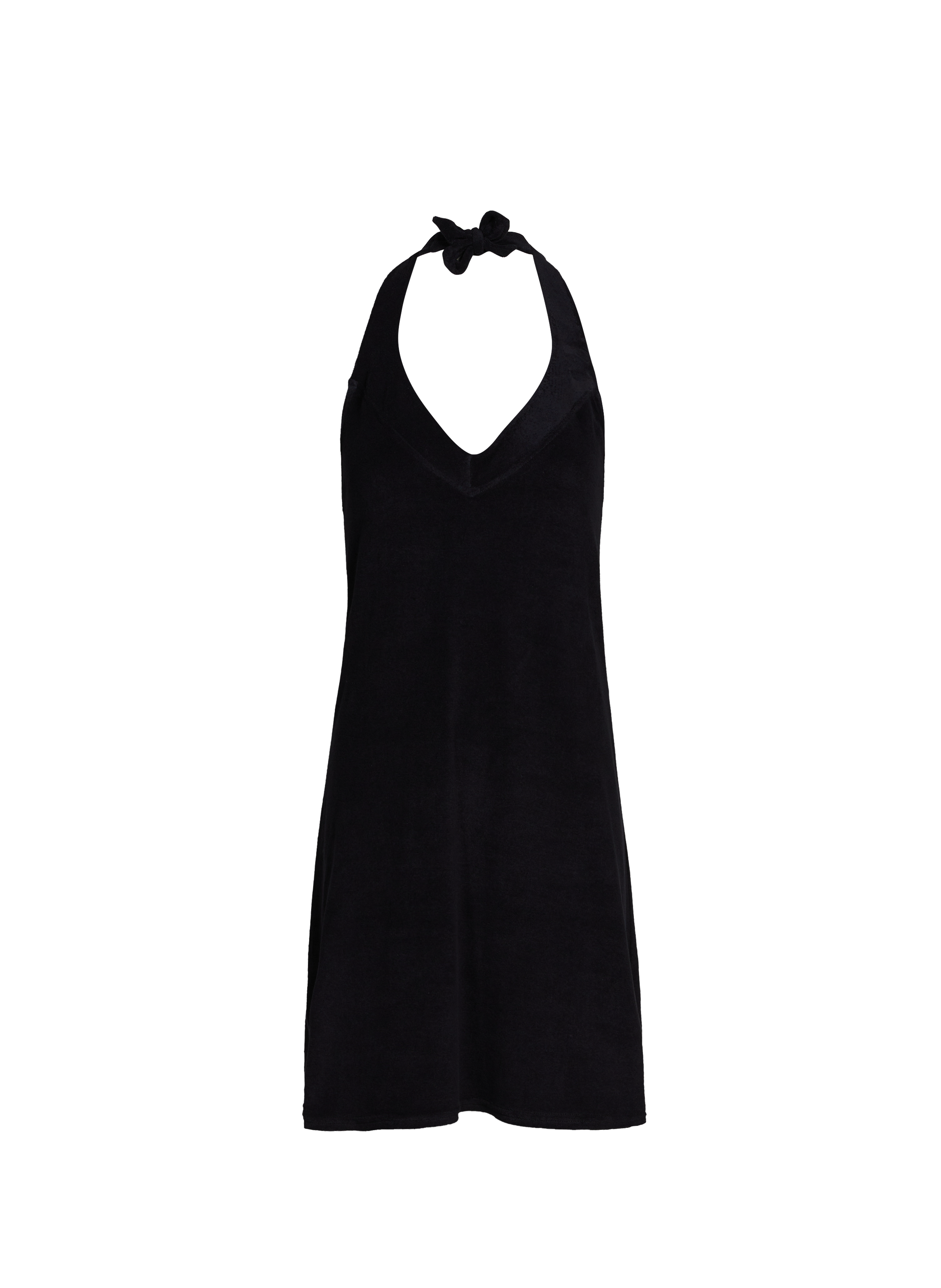 Robe courte en coton éponge SAISON 1865 Noir